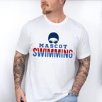 Mascot Swimming Blue Design - Swimming Unisex Crewneck T-Shirt Sweatshirt Hoodie