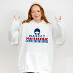 Mascot Swimming Blue Design - Swimming Unisex Crewneck T-Shirt Sweatshirt Hoodie