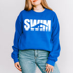 Swim B&W - Swimming Unisex Crewneck T-Shirt Sweatshirt Hoodie