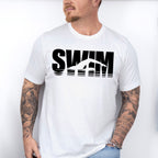Swim B&W - Swimming Unisex Crewneck T-Shirt Sweatshirt Hoodie