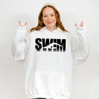 Swim B&W - Swimming Unisex Crewneck T-Shirt Sweatshirt Hoodie