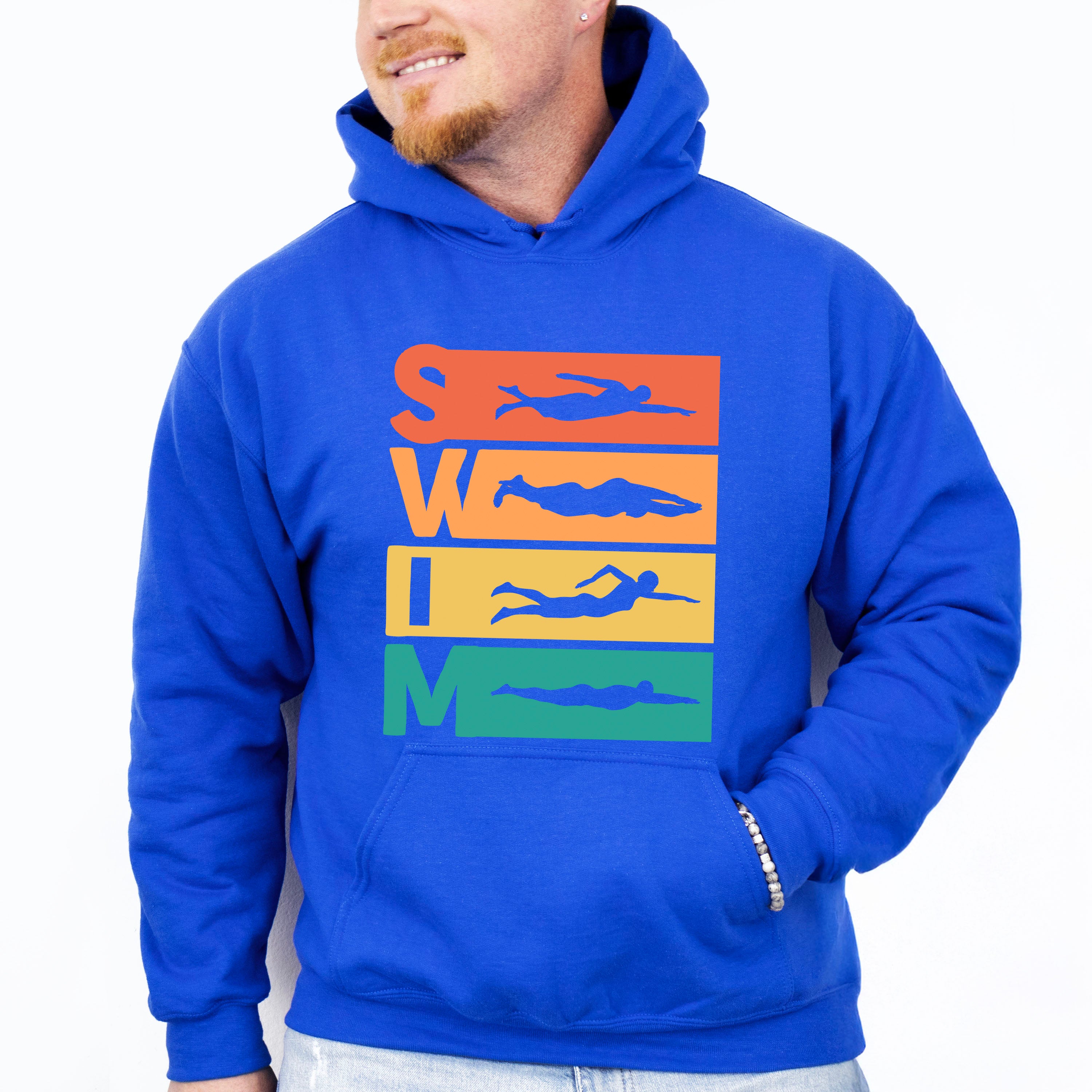 Swim Red Orange Yellow Green - Swimming Unisex Crewneck T-Shirt Sweatshirt Hoodie