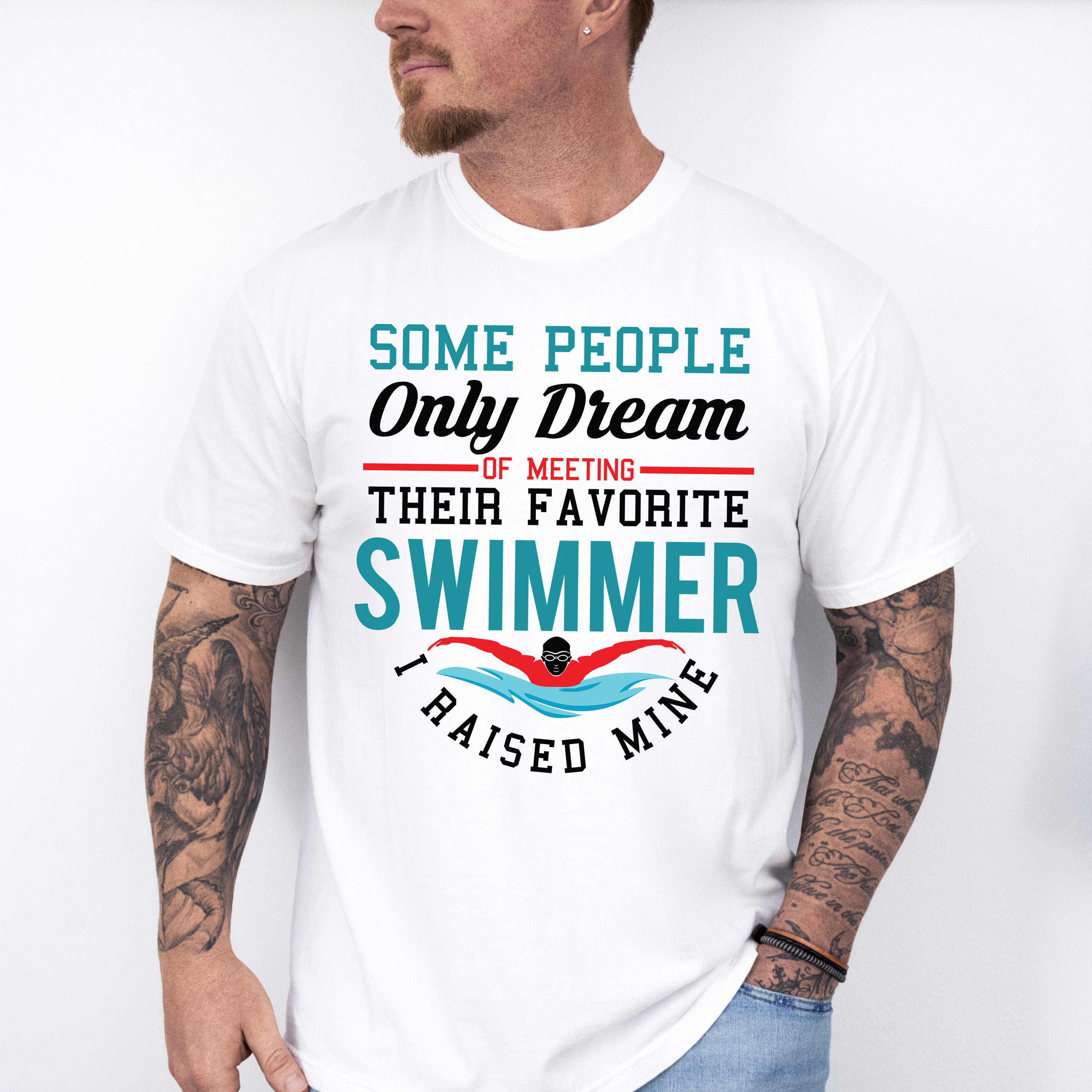 I Raised My Favorite Swimmer - Swimming Unisex Crewneck T-Shirt Sweatshirt Hoodie