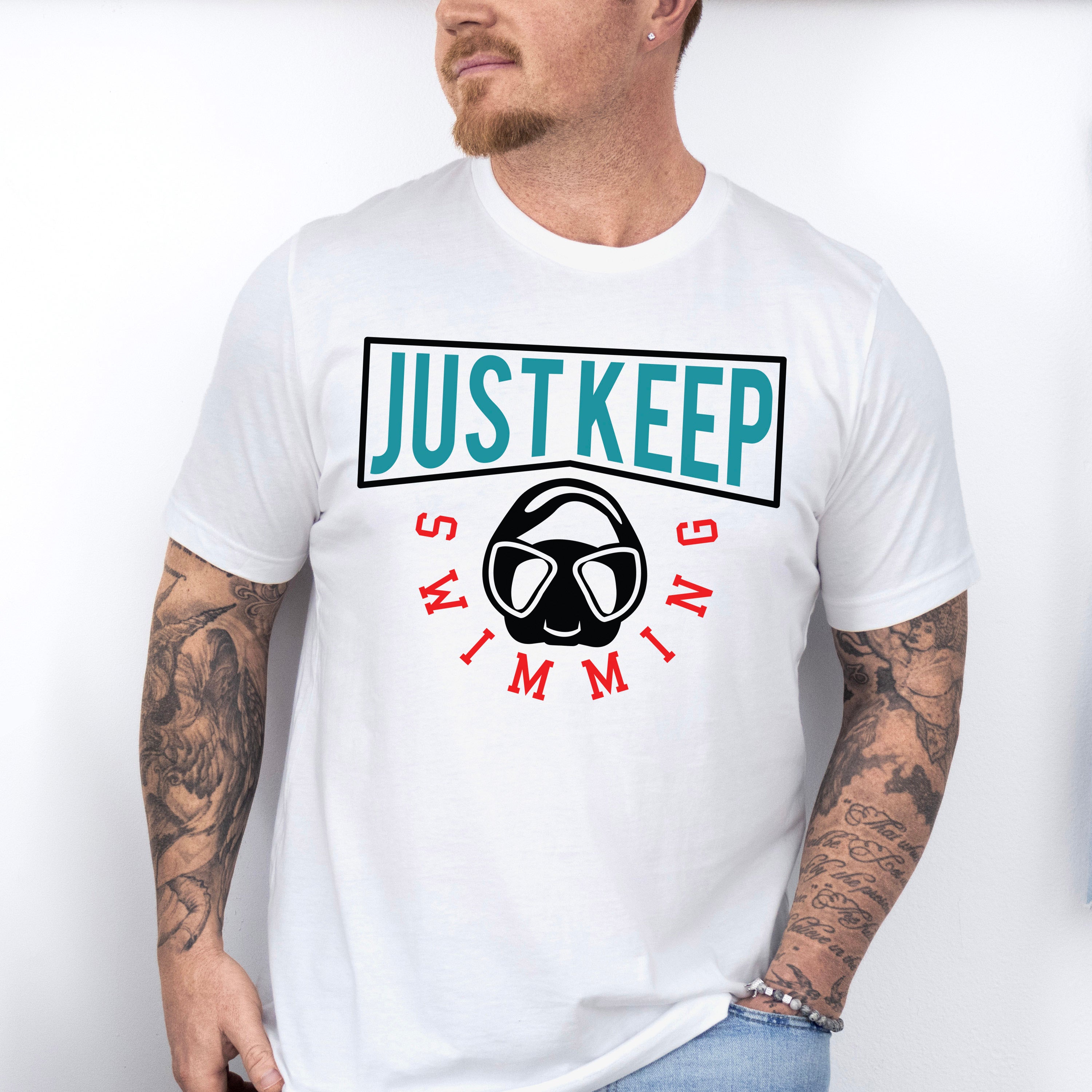 Just Keep Swimming - Swimming Unisex Crewneck T-Shirt Sweatshirt Hoodie