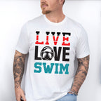Live Love Swim - Swimming Unisex Crewneck T-Shirt Sweatshirt Hoodie