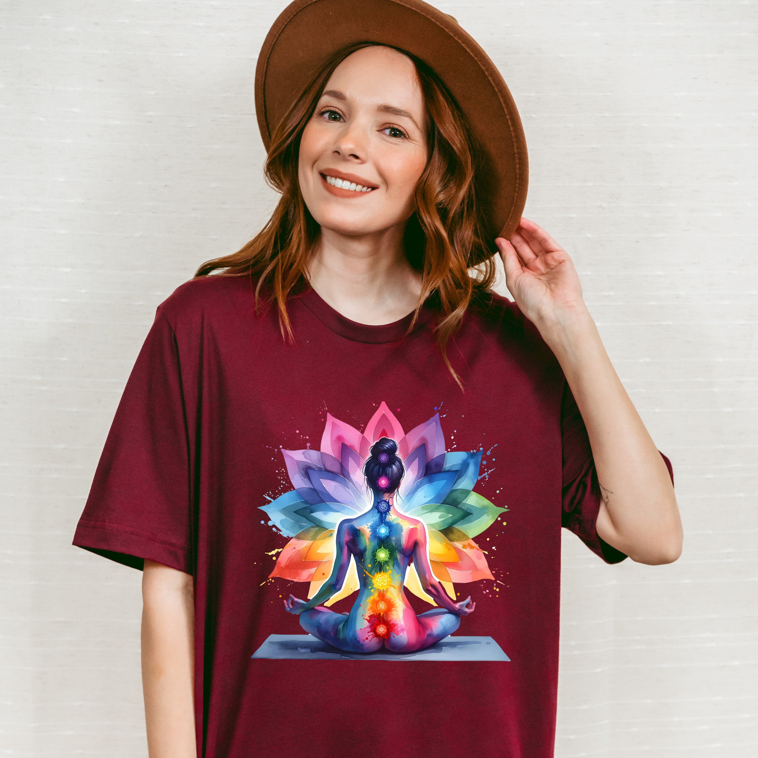 Colorful Yoga Design - Yoga Unisex Crewneck T-Shirt Sweatshirt Hoodie