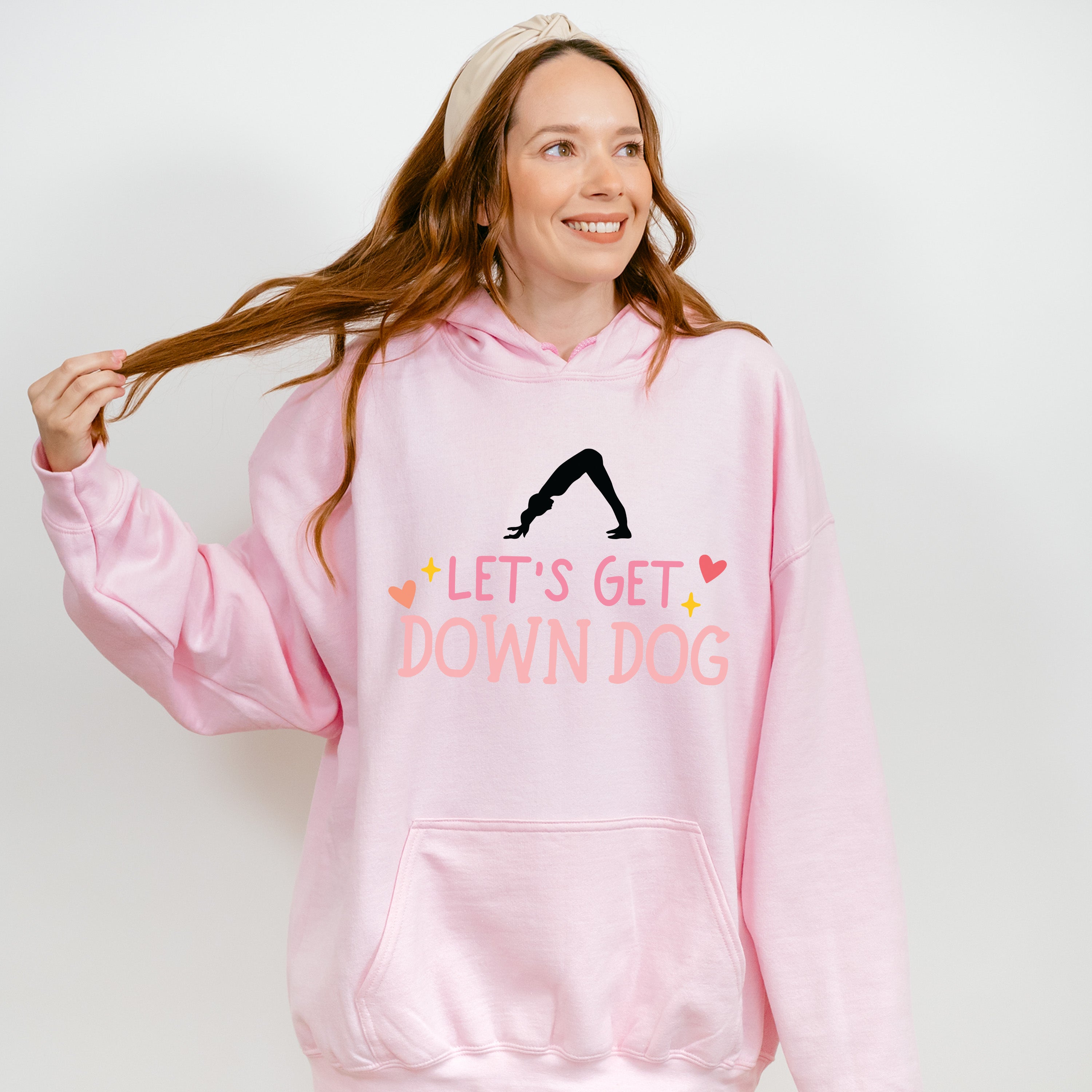 Let's Get Down Dog - Yoga Unisex Crewneck T-Shirt Sweatshirt Hoodie