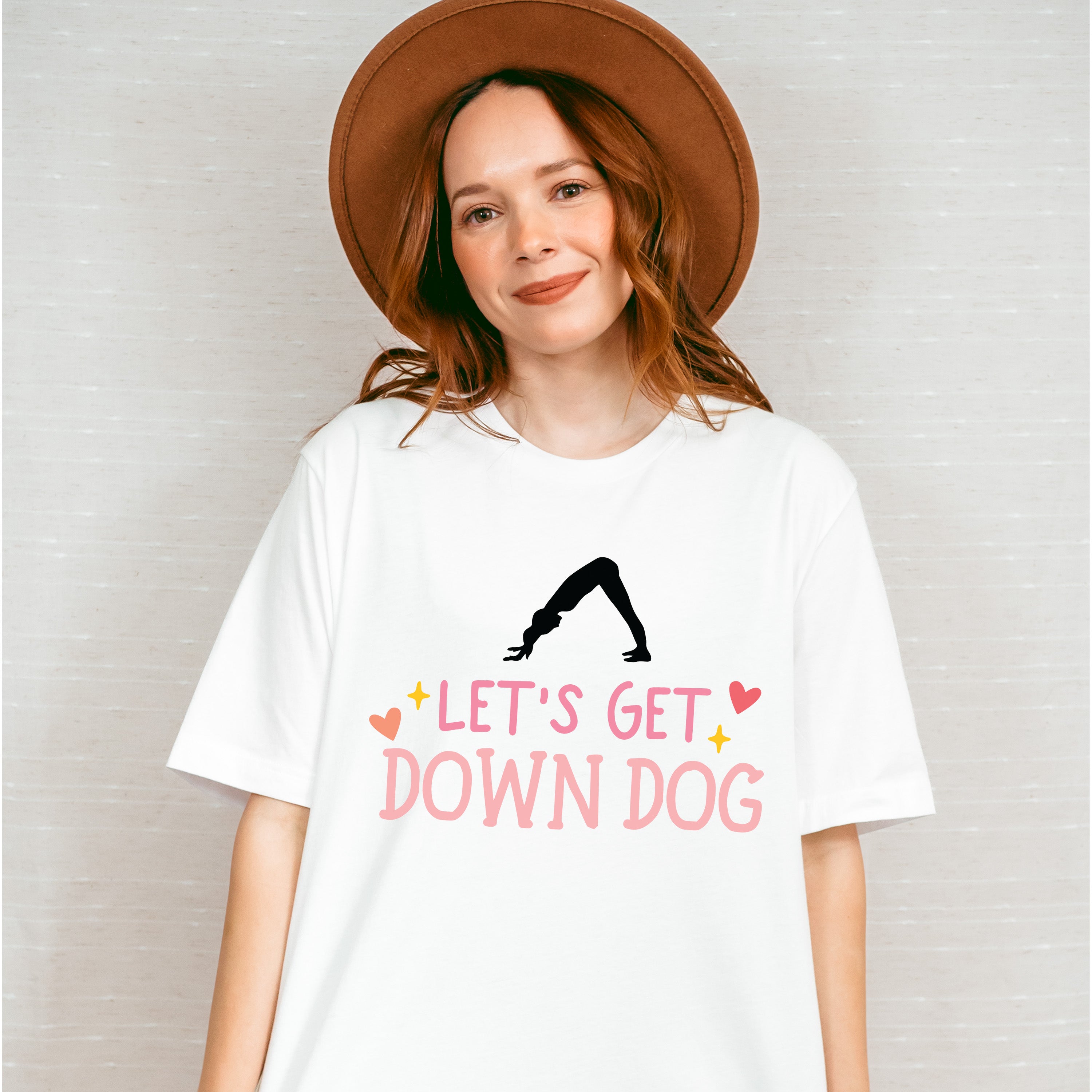 Let's Get Down Dog - Yoga Unisex Crewneck T-Shirt Sweatshirt Hoodie