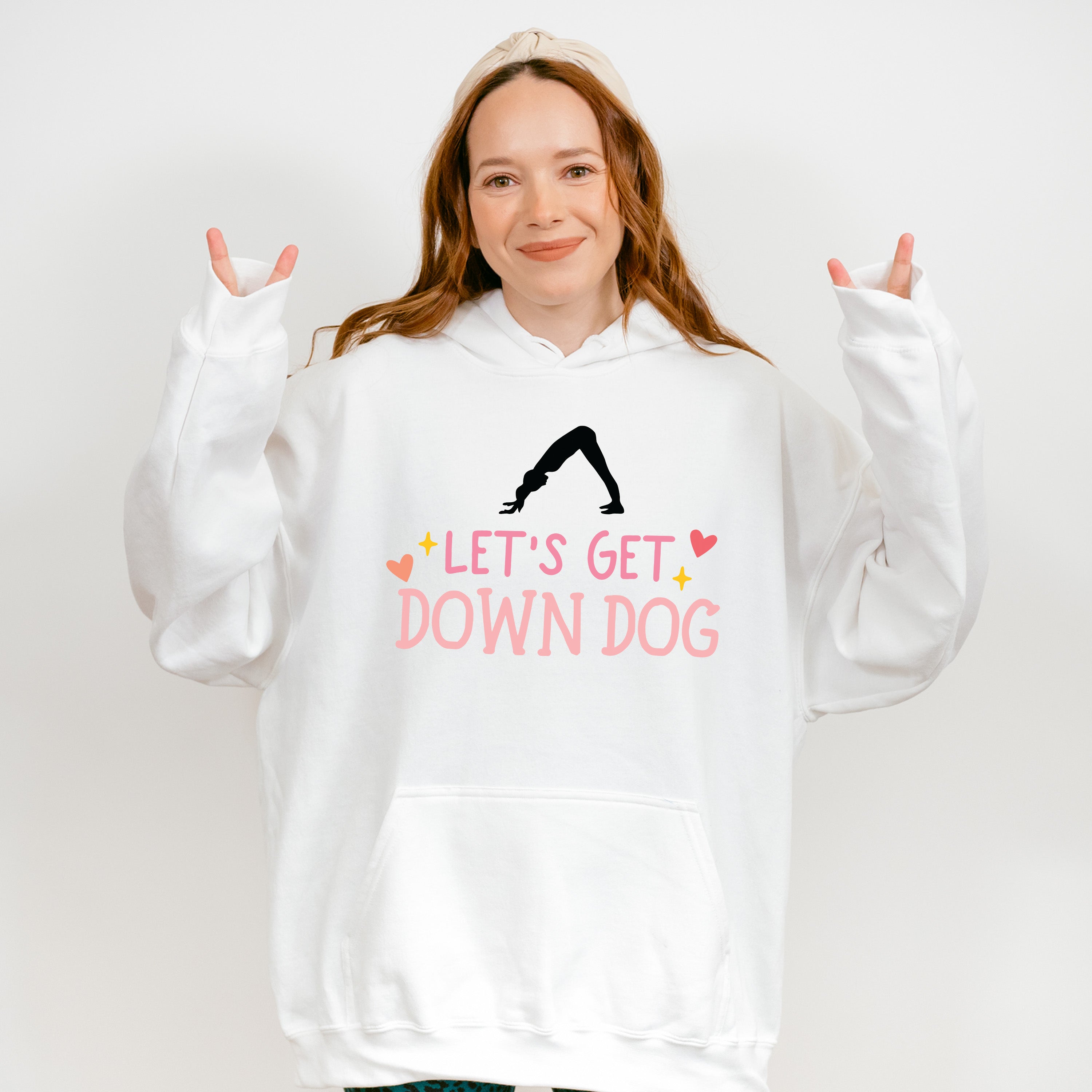 Let's Get Down Dog - Yoga Unisex Crewneck T-Shirt Sweatshirt Hoodie