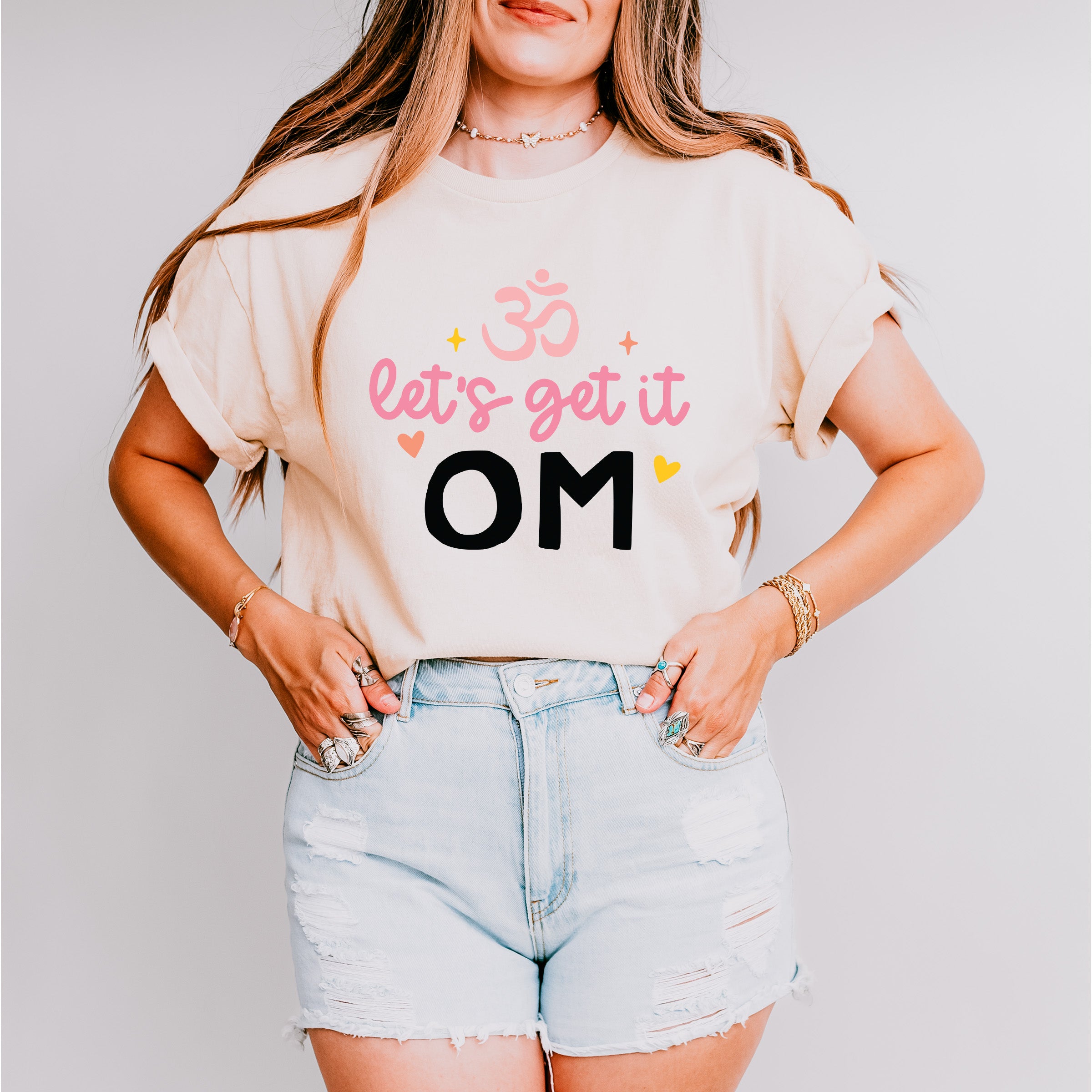 Let's Get It Om - Yoga Unisex Crewneck T-Shirt Sweatshirt Hoodie