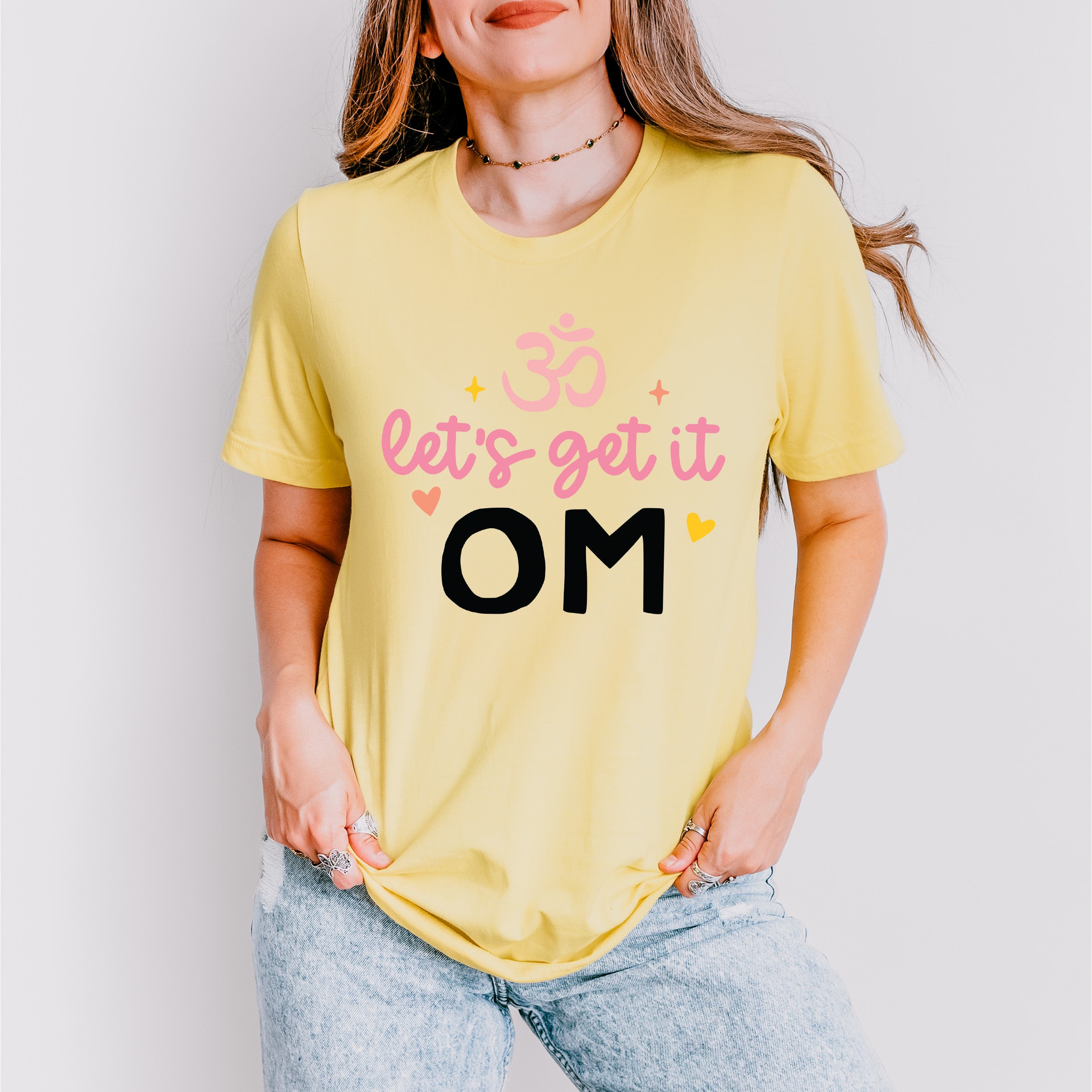 Let's Get It Om - Yoga Unisex Crewneck T-Shirt Sweatshirt Hoodie