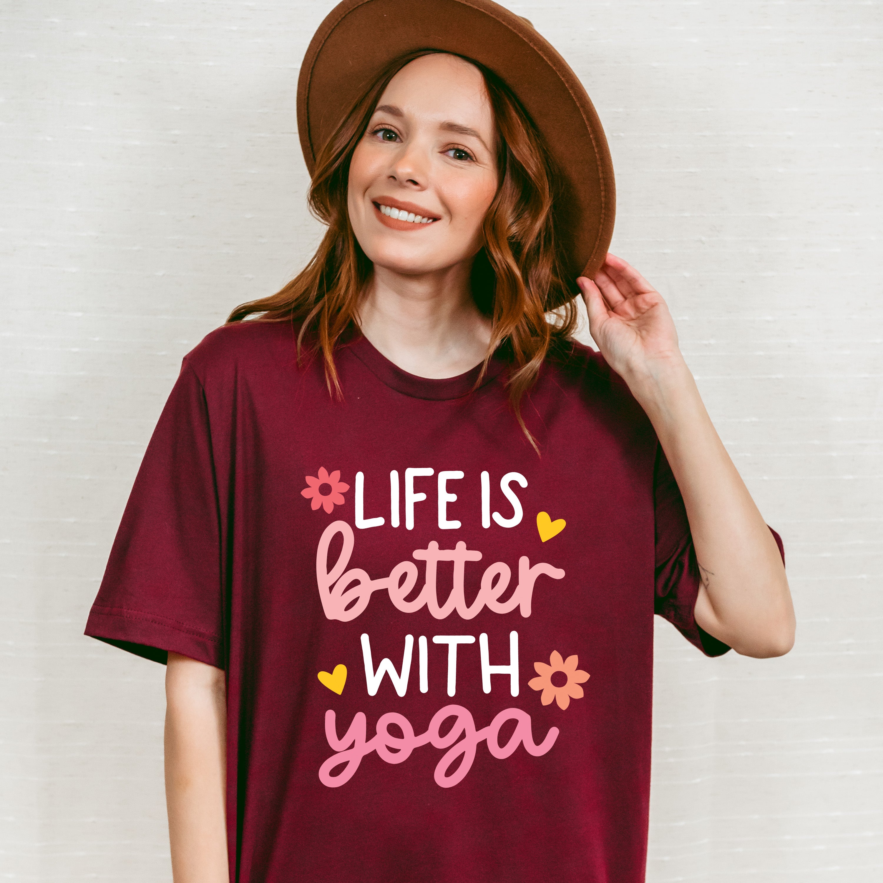 Life Is Better With Yoga - Yoga Unisex Crewneck T-Shirt Sweatshirt Hoodie