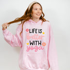 Life Is Better With Yoga - Yoga Unisex Crewneck T-Shirt Sweatshirt Hoodie