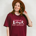 Mama Slay Every Damn Day - Yoga Unisex Crewneck T-Shirt Sweatshirt Hoodie