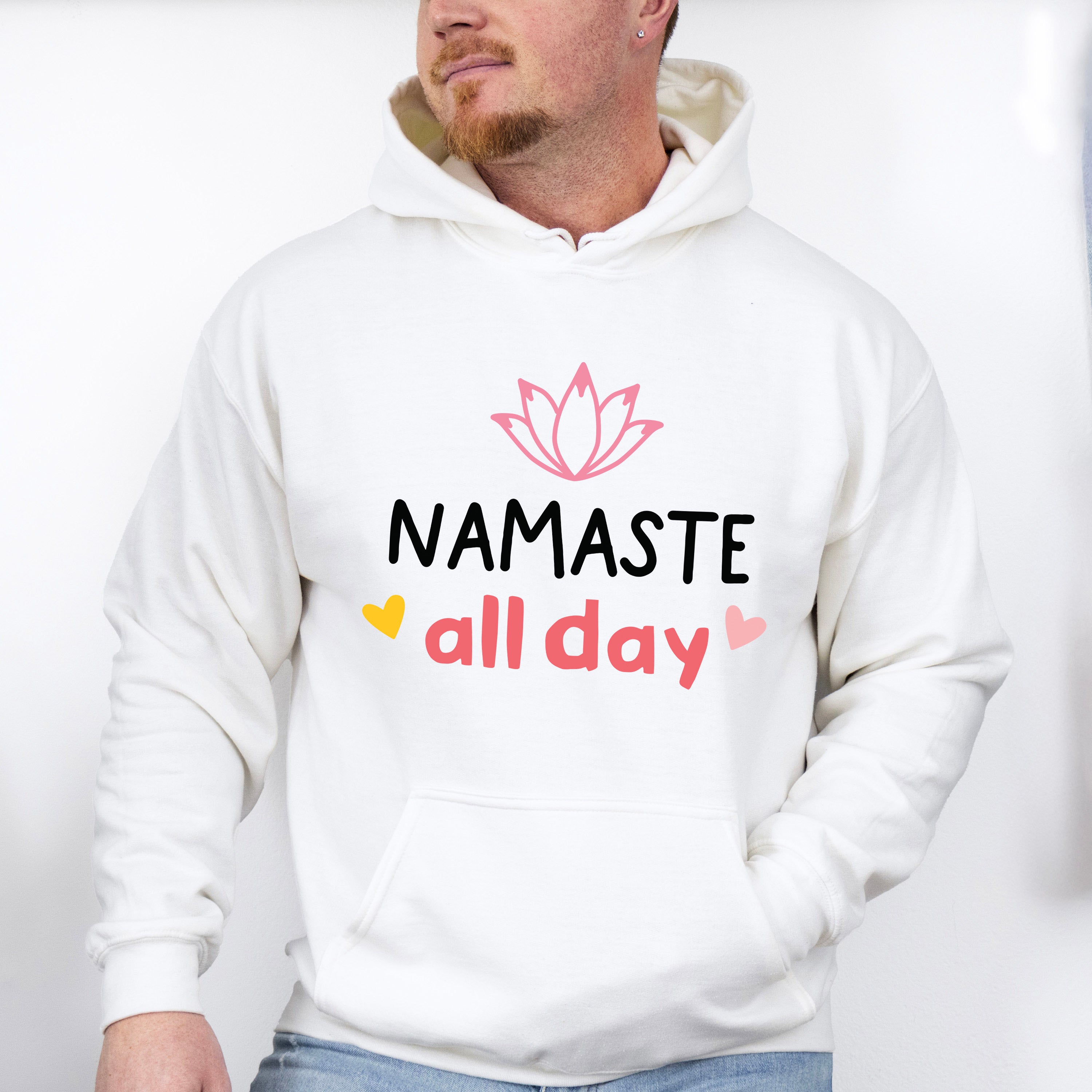 Namaste All Day - Yoga Unisex Crewneck T-Shirt Sweatshirt Hoodie