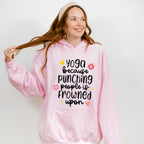 Yoga Because Punching People Is Frowned Upon - Yoga Unisex Crewneck T-Shirt Sweatshirt Hoodie