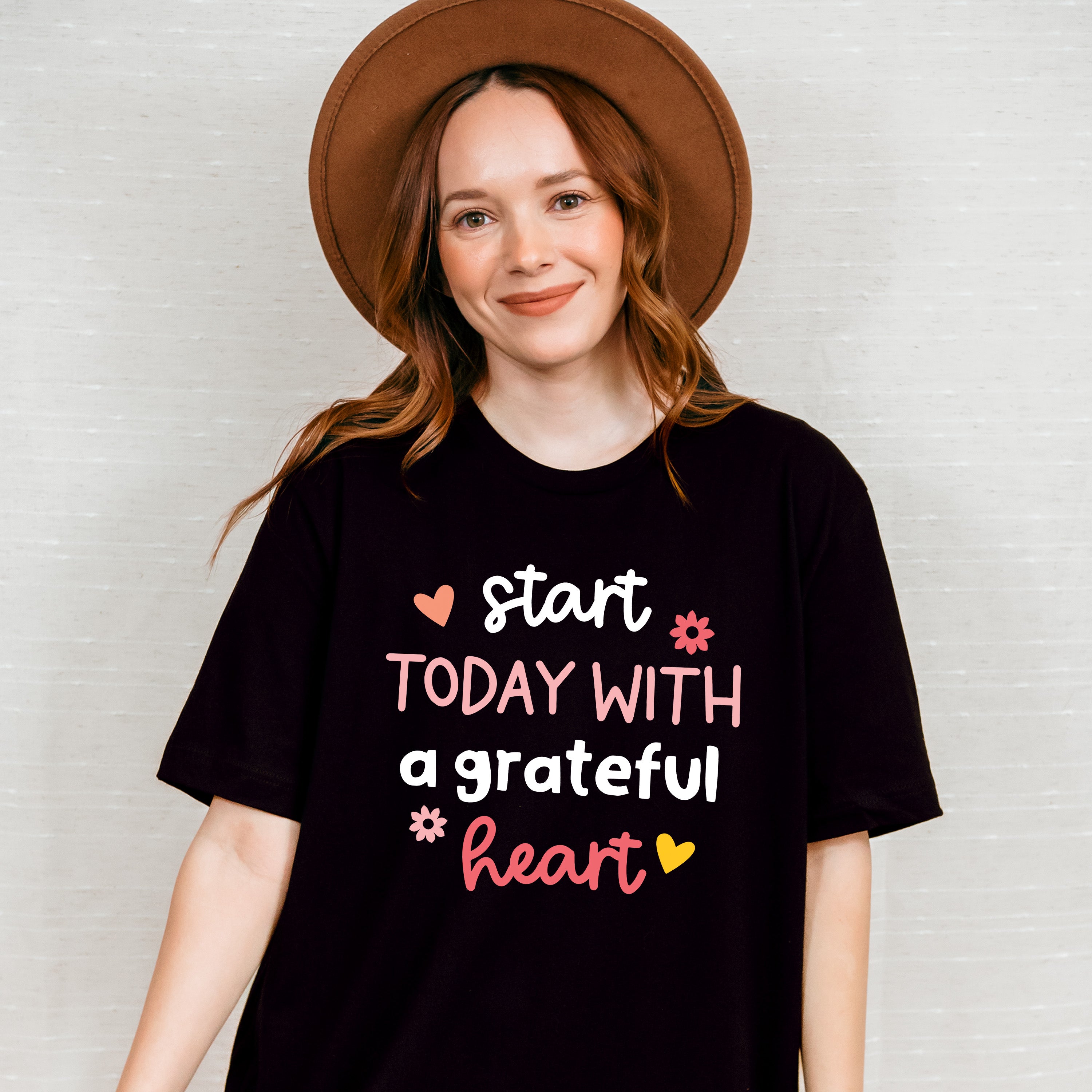 Start Today With A Grateful Heart - Yoga Unisex Crewneck T-Shirt Sweatshirt Hoodie