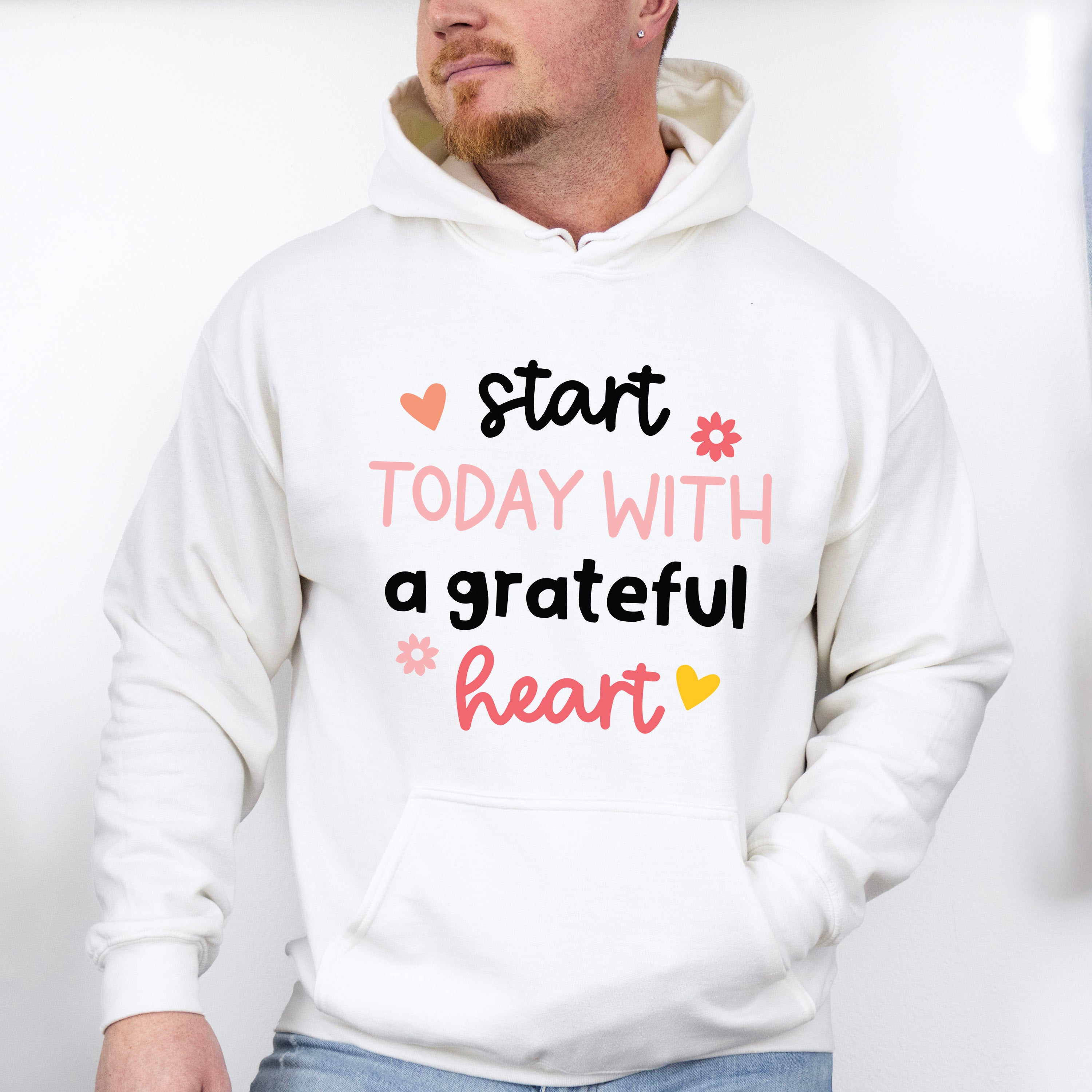 Start Today With A Grateful Heart - Yoga Unisex Crewneck T-Shirt Sweatshirt Hoodie
