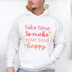 Take The Time To Make Your Soul Happy Hearts - Yoga Unisex Crewneck T-Shirt Sweatshirt Hoodie
