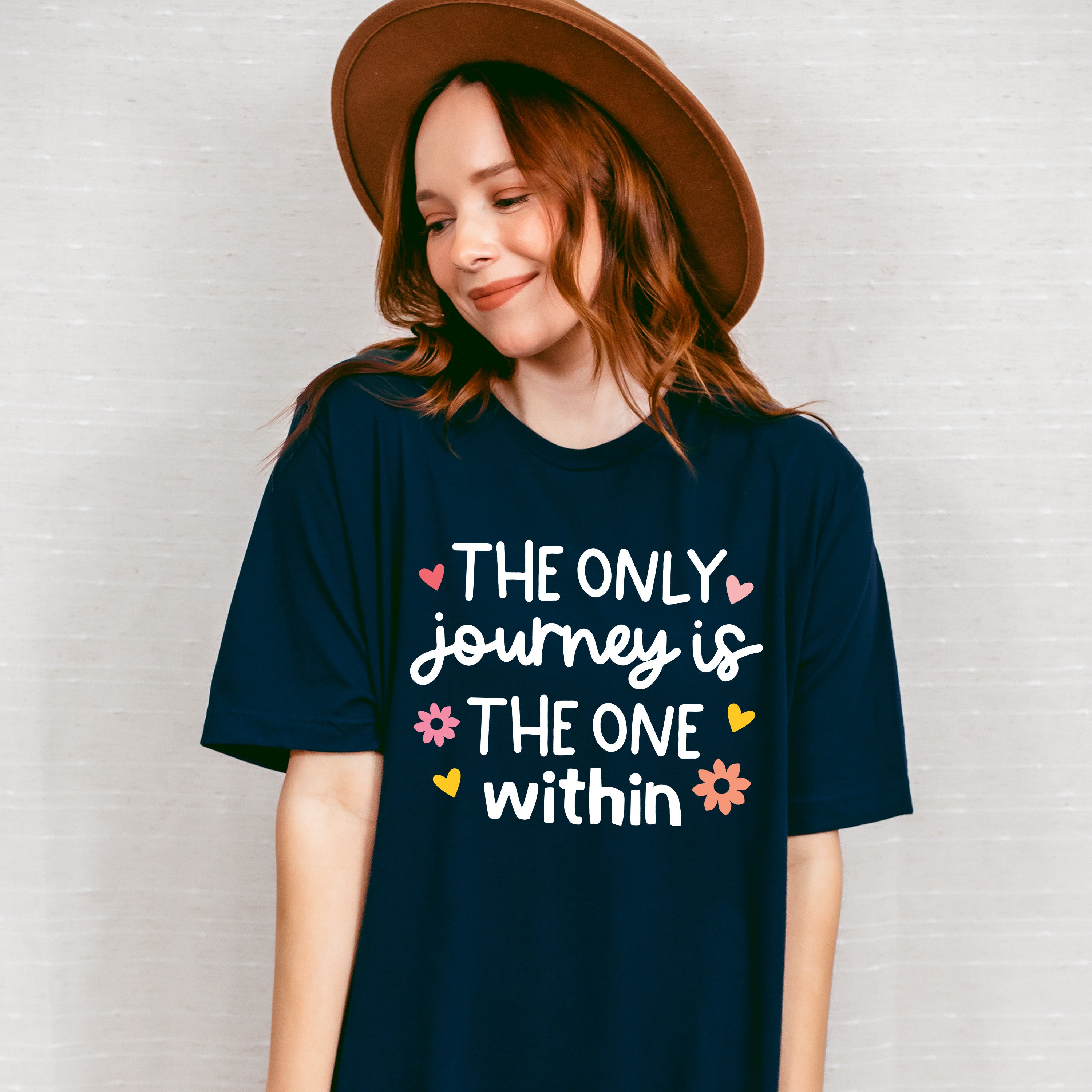 The Only Journey Is The One Within - Yoga Unisex Crewneck T-Shirt Sweatshirt Hoodie