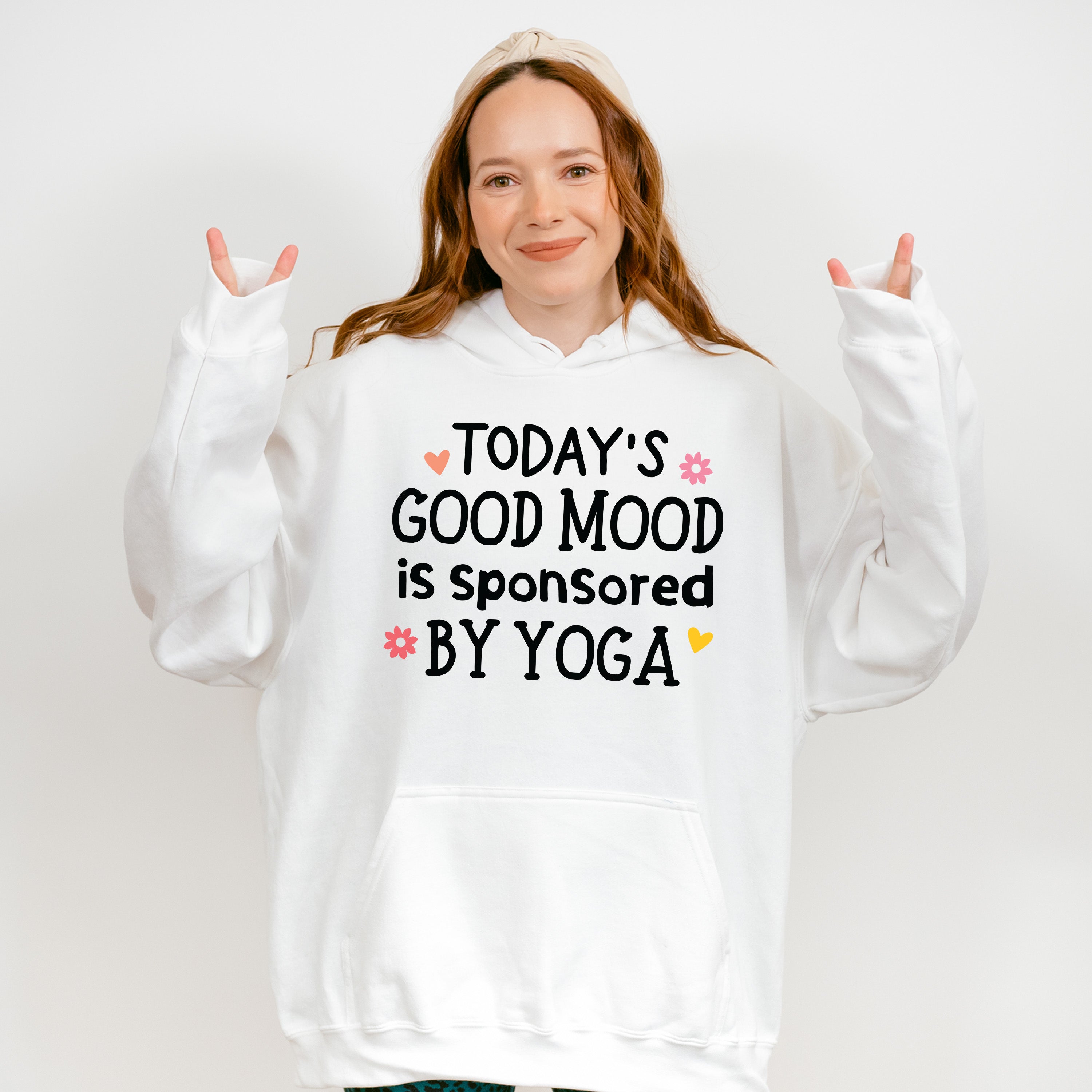 Today's Good Mood Is Sponsored By Yoga - Yoga Unisex Crewneck T-Shirt Sweatshirt Hoodie