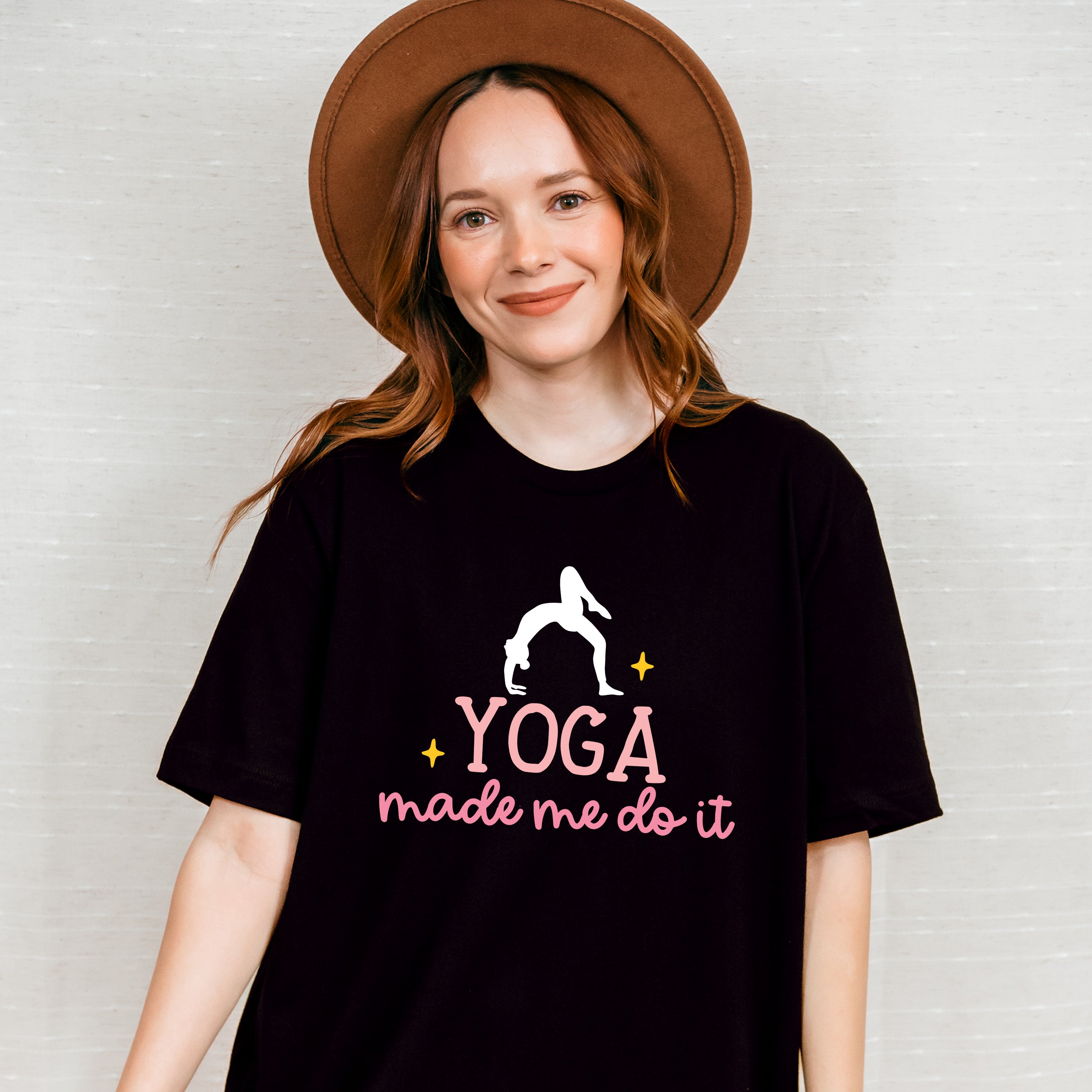 Yoga Made Me Do It - Yoga Unisex Crewneck T-Shirt Sweatshirt Hoodie