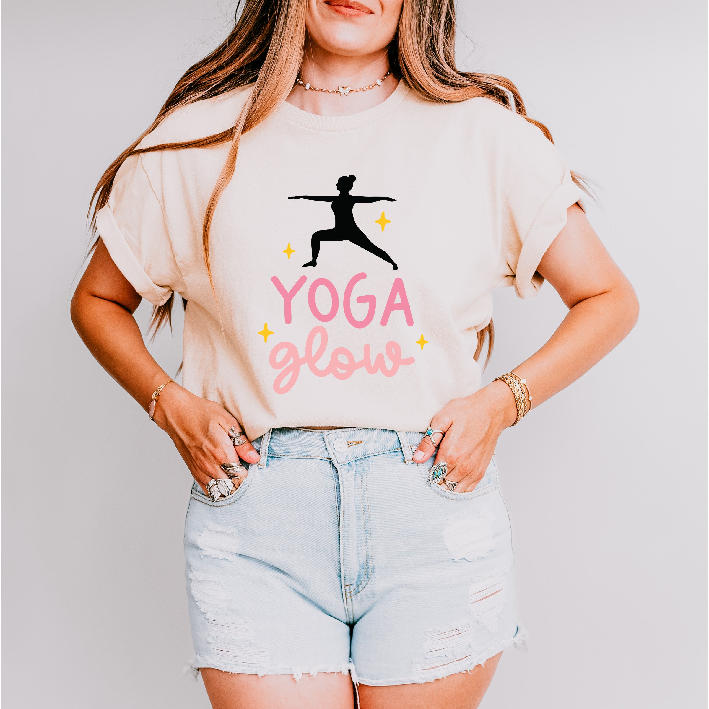 Yoga Glow - Yoga Unisex Crewneck T-Shirt Sweatshirt Hoodie
