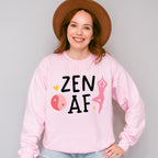 Zen AF - Yoga Unisex Crewneck T-Shirt Sweatshirt Hoodie