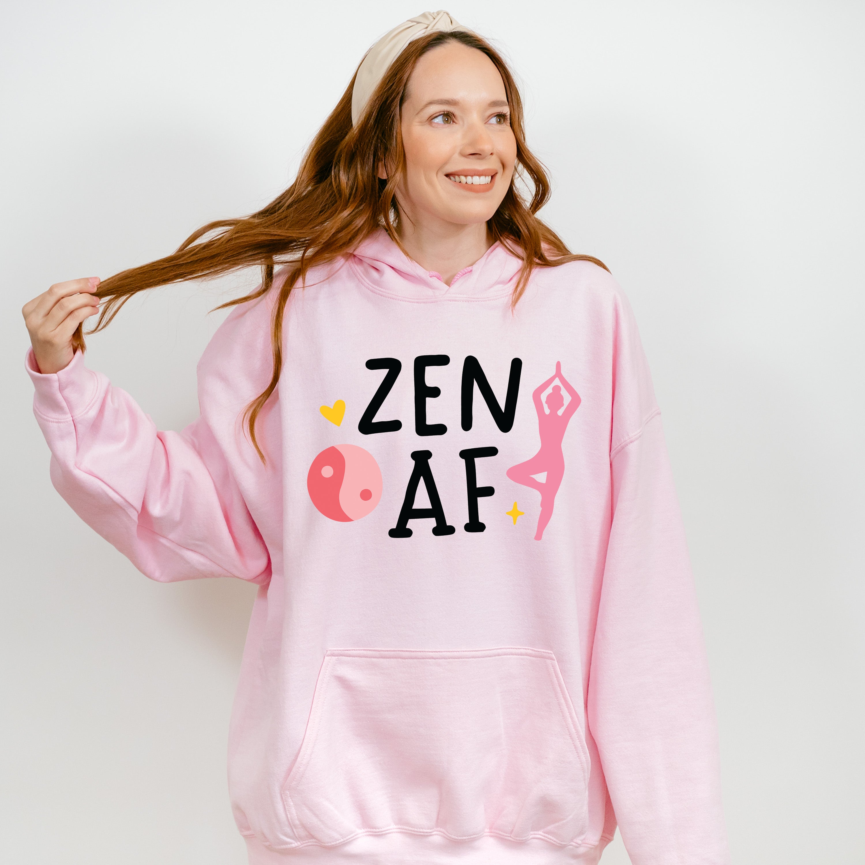 Zen AF - Yoga Unisex Crewneck T-Shirt Sweatshirt Hoodie