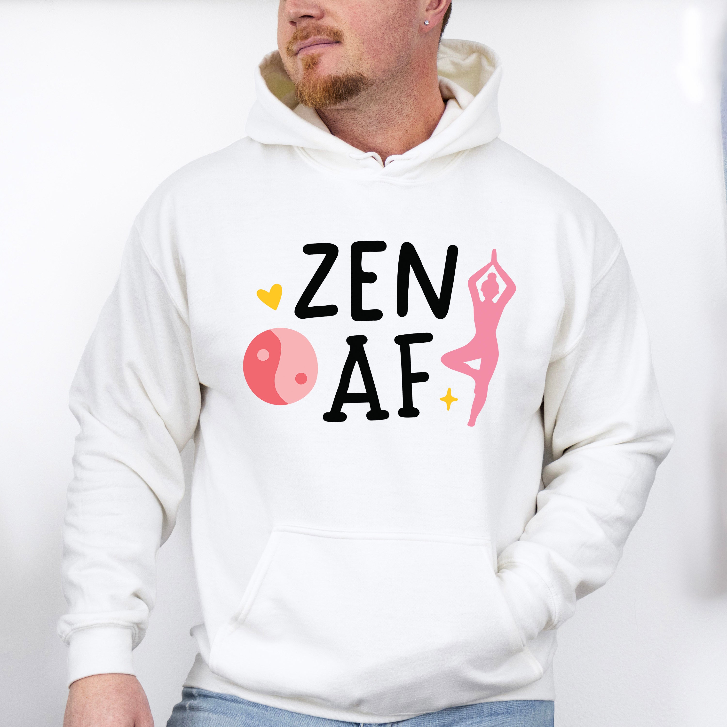 Zen AF - Yoga Unisex Crewneck T-Shirt Sweatshirt Hoodie