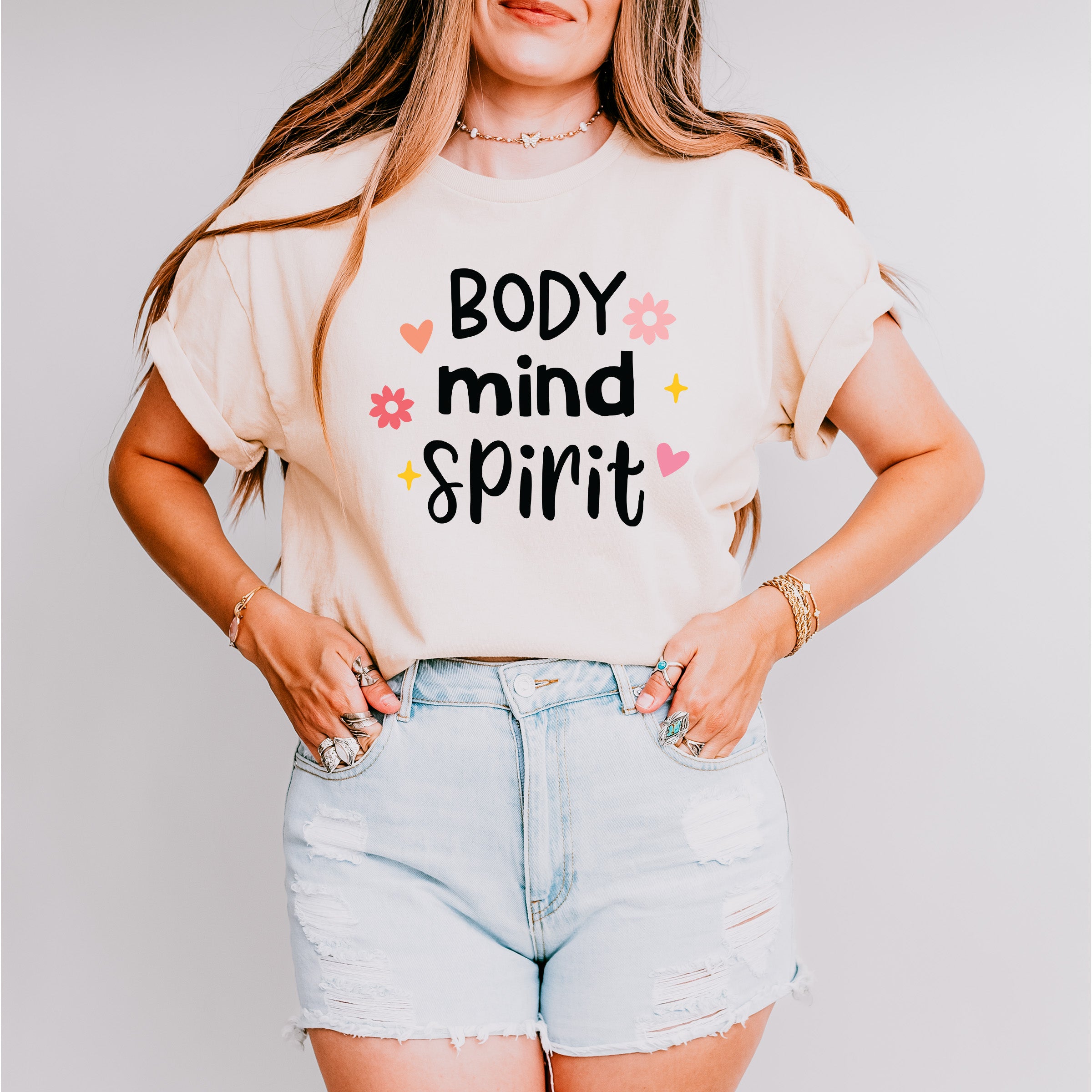 Body Mind Spirit - Yoga Unisex Crewneck T-Shirt Sweatshirt Hoodie