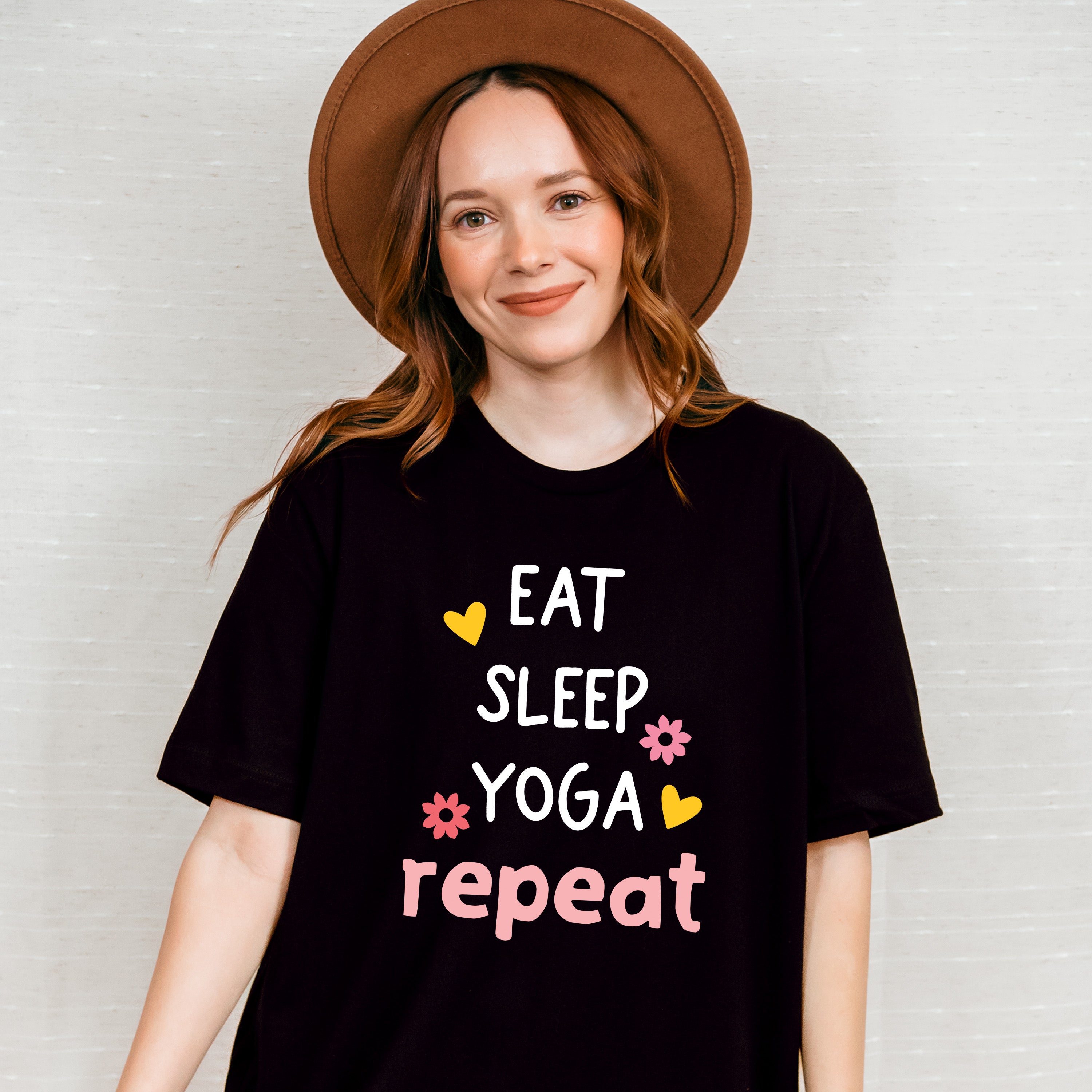 Eat Sleep Yoga Repeat - Yoga Unisex Crewneck T-Shirt Sweatshirt Hoodie