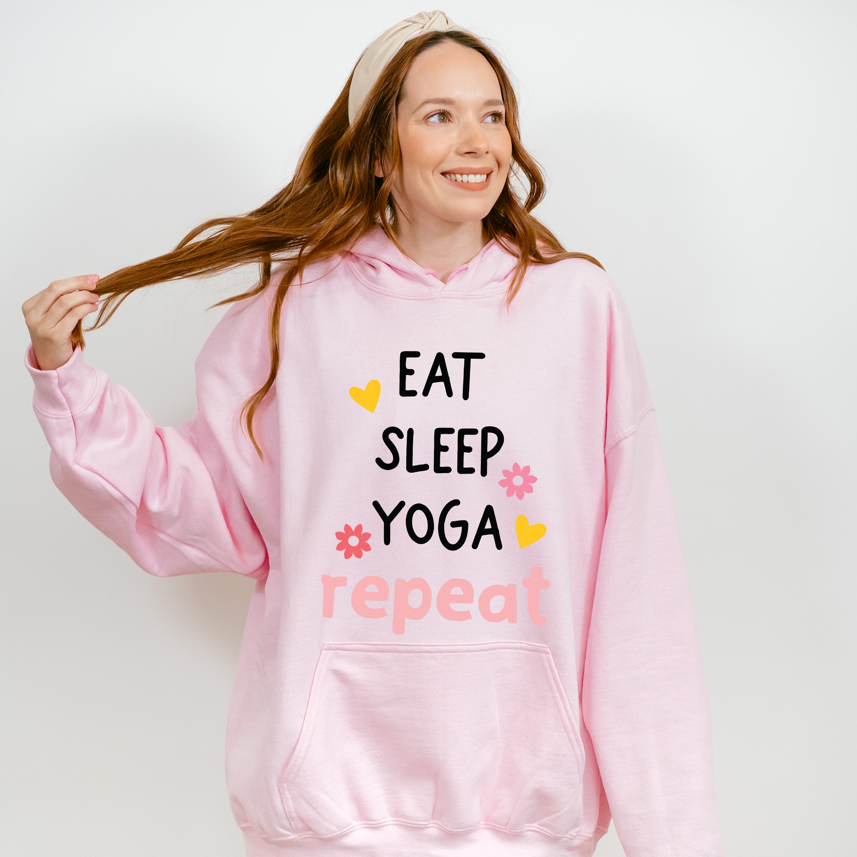 Eat Sleep Yoga Repeat - Yoga Unisex Crewneck T-Shirt Sweatshirt Hoodie