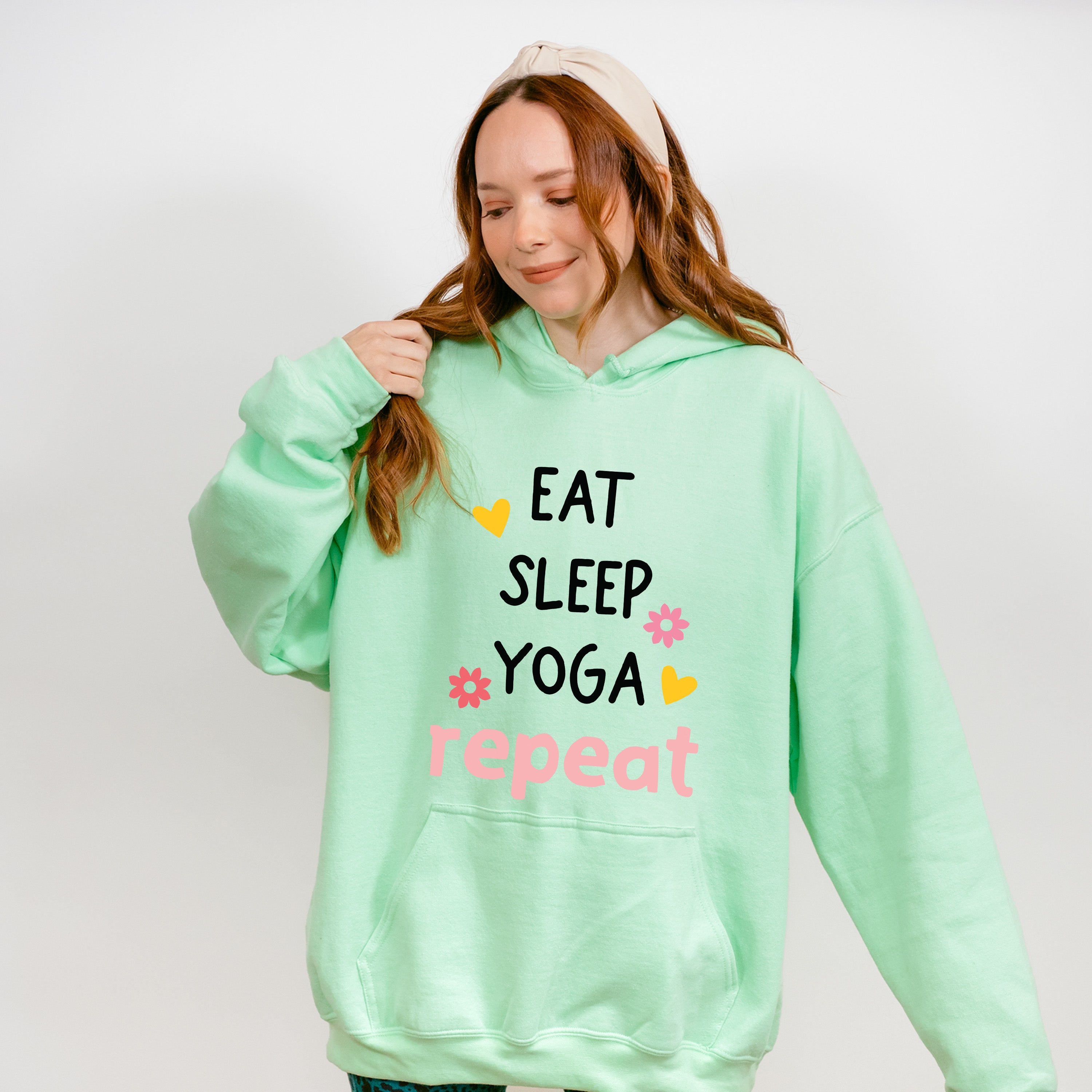 Eat Sleep Yoga Repeat - Yoga Unisex Crewneck T-Shirt Sweatshirt Hoodie