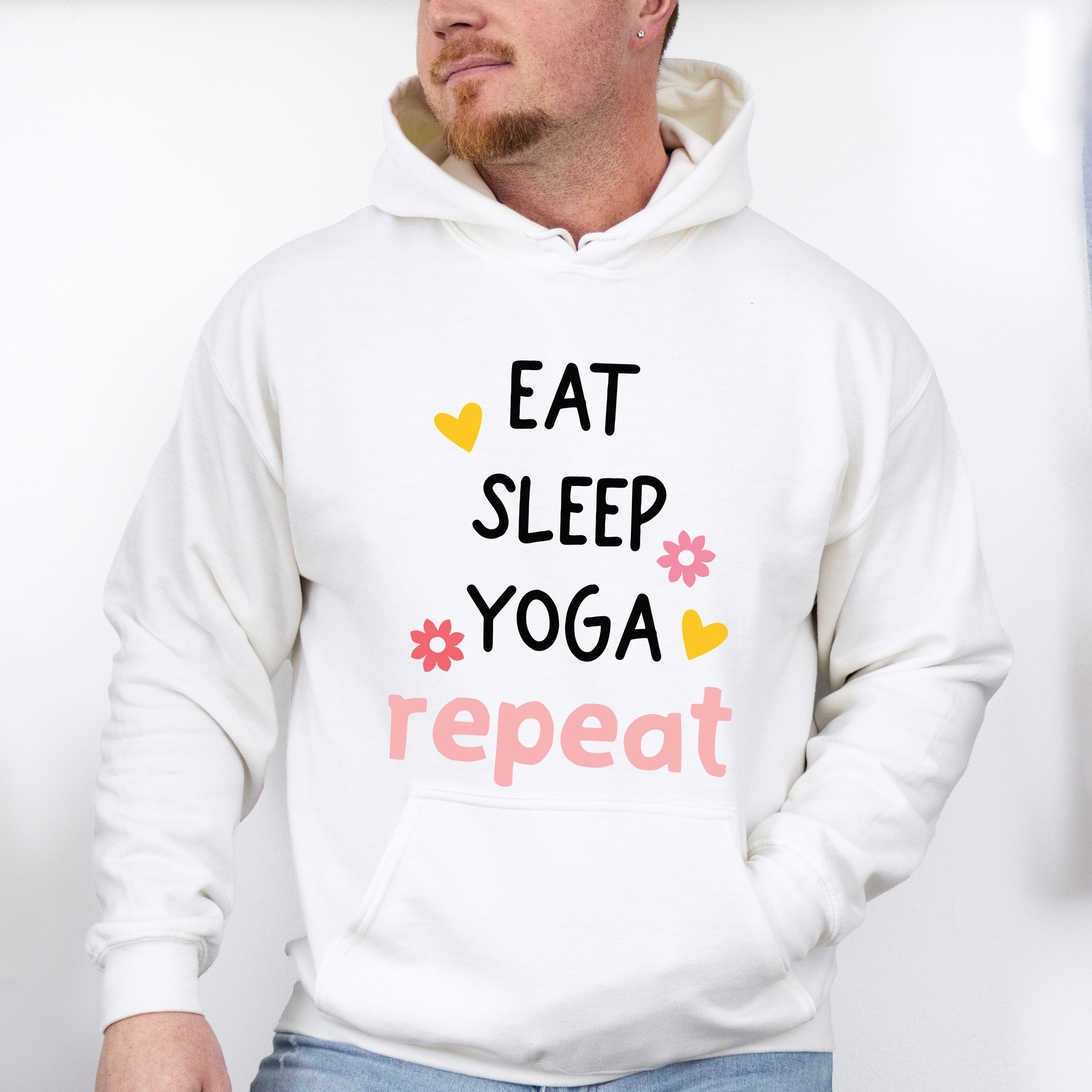 Eat Sleep Yoga Repeat - Yoga Unisex Crewneck T-Shirt Sweatshirt Hoodie