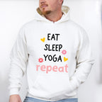 Eat Sleep Yoga Repeat - Yoga Unisex Crewneck T-Shirt Sweatshirt Hoodie