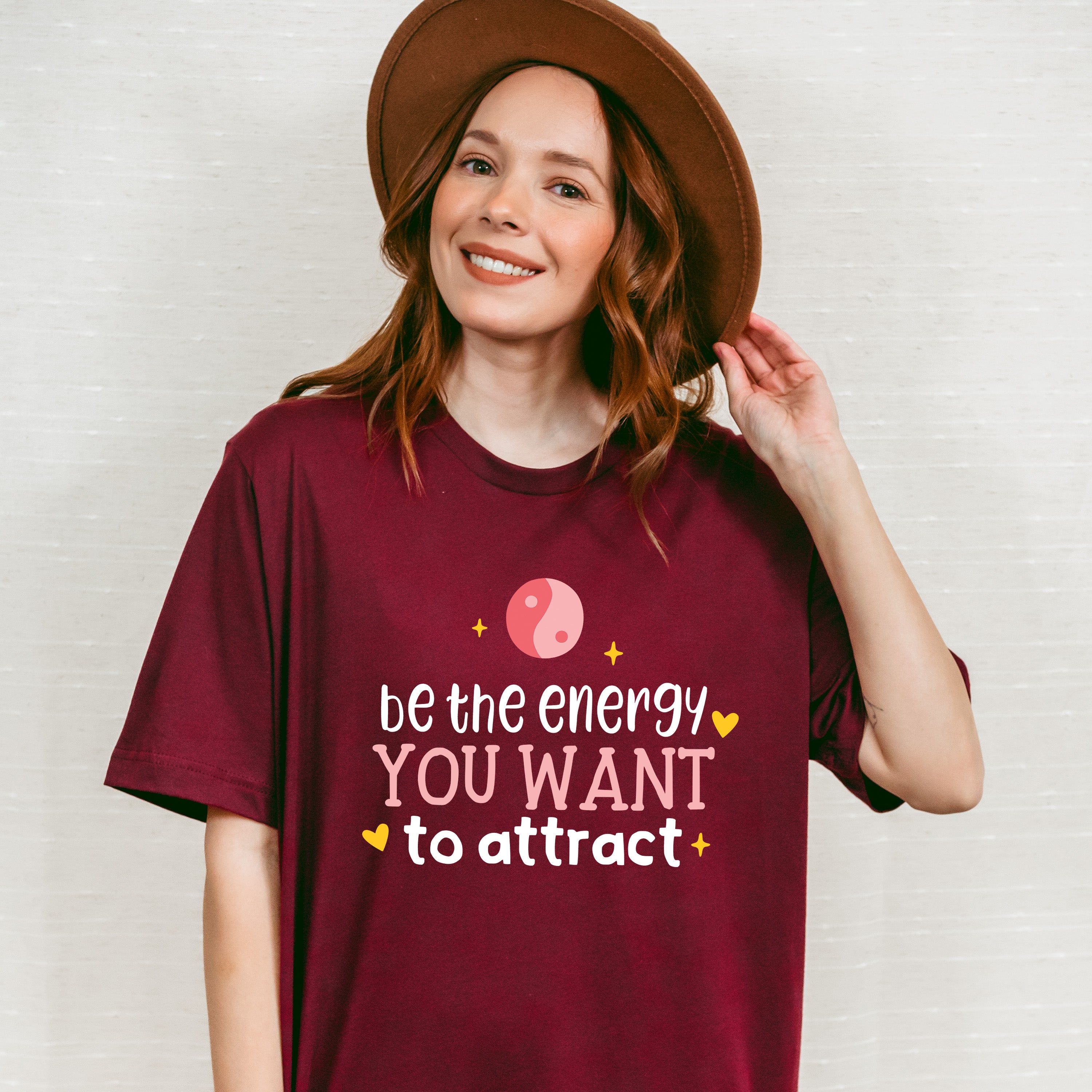 Be The Energy You Want To Attract - Yoga Unisex Crewneck T-Shirt Sweatshirt Hoodie