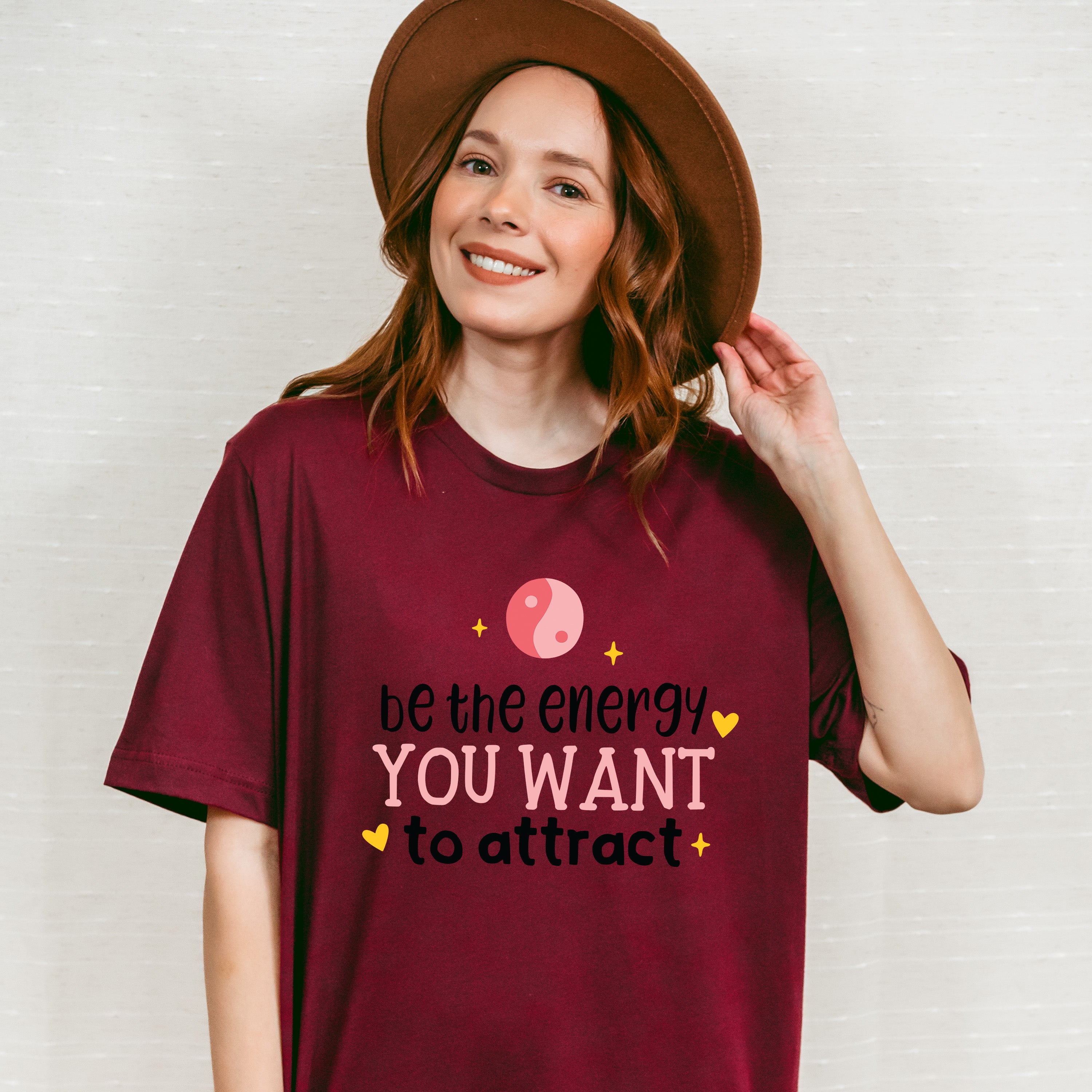 Be The Energy You Want To Attract - Yoga Unisex Crewneck T-Shirt Sweatshirt Hoodie