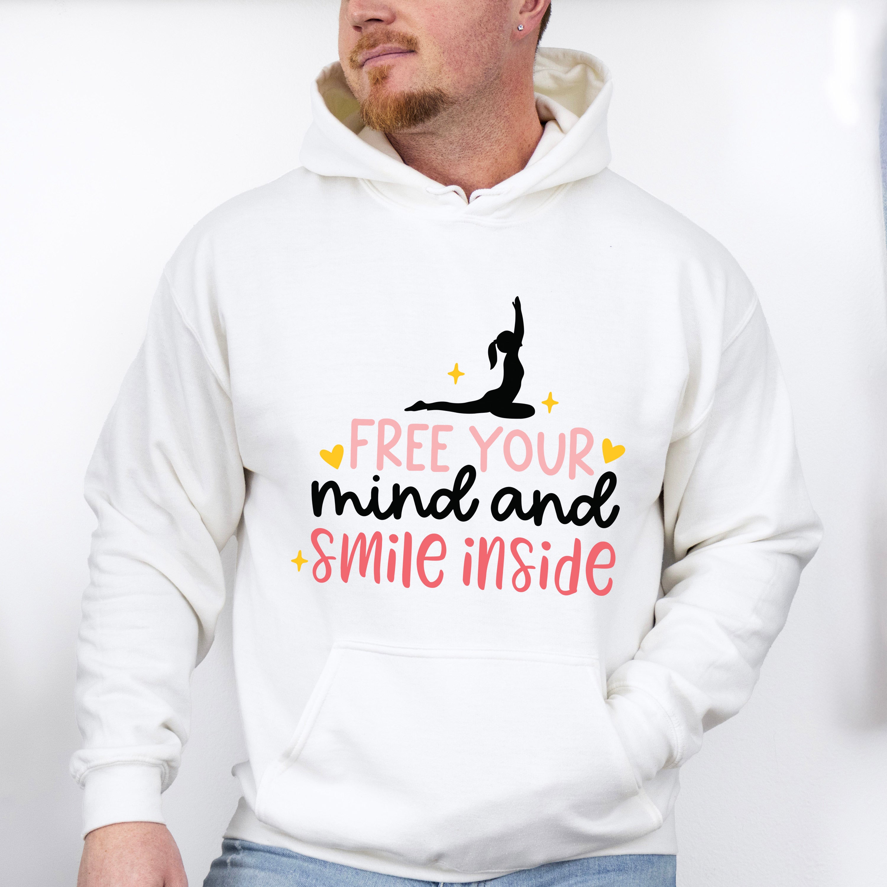 Free Your Mind And Smile Inside - Yoga Unisex Crewneck T-Shirt Sweatshirt Hoodie