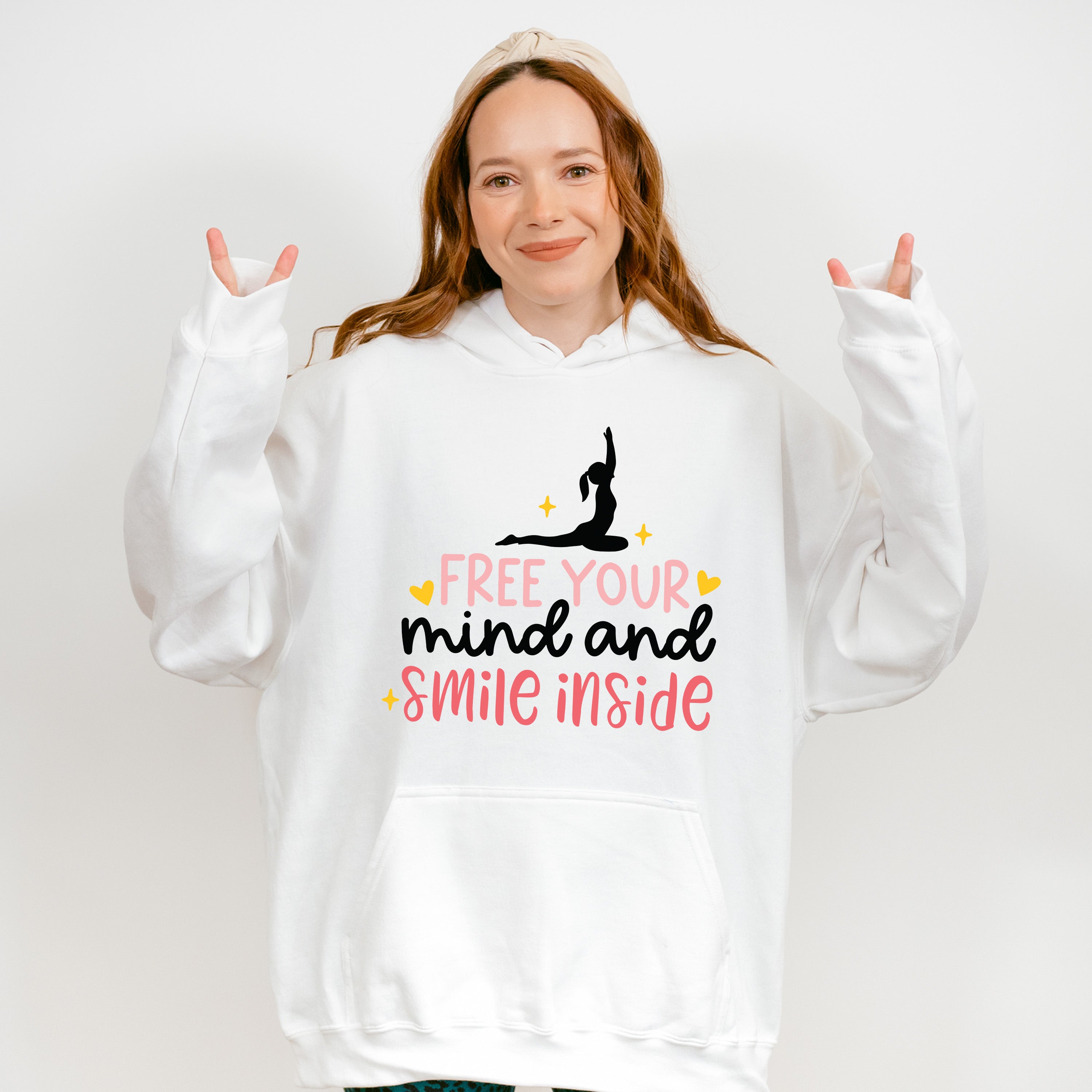 Free Your Mind And Smile Inside - Yoga Unisex Crewneck T-Shirt Sweatshirt Hoodie