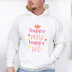 Happy Mind Happy Life - Yoga Unisex Crewneck T-Shirt Sweatshirt Hoodie