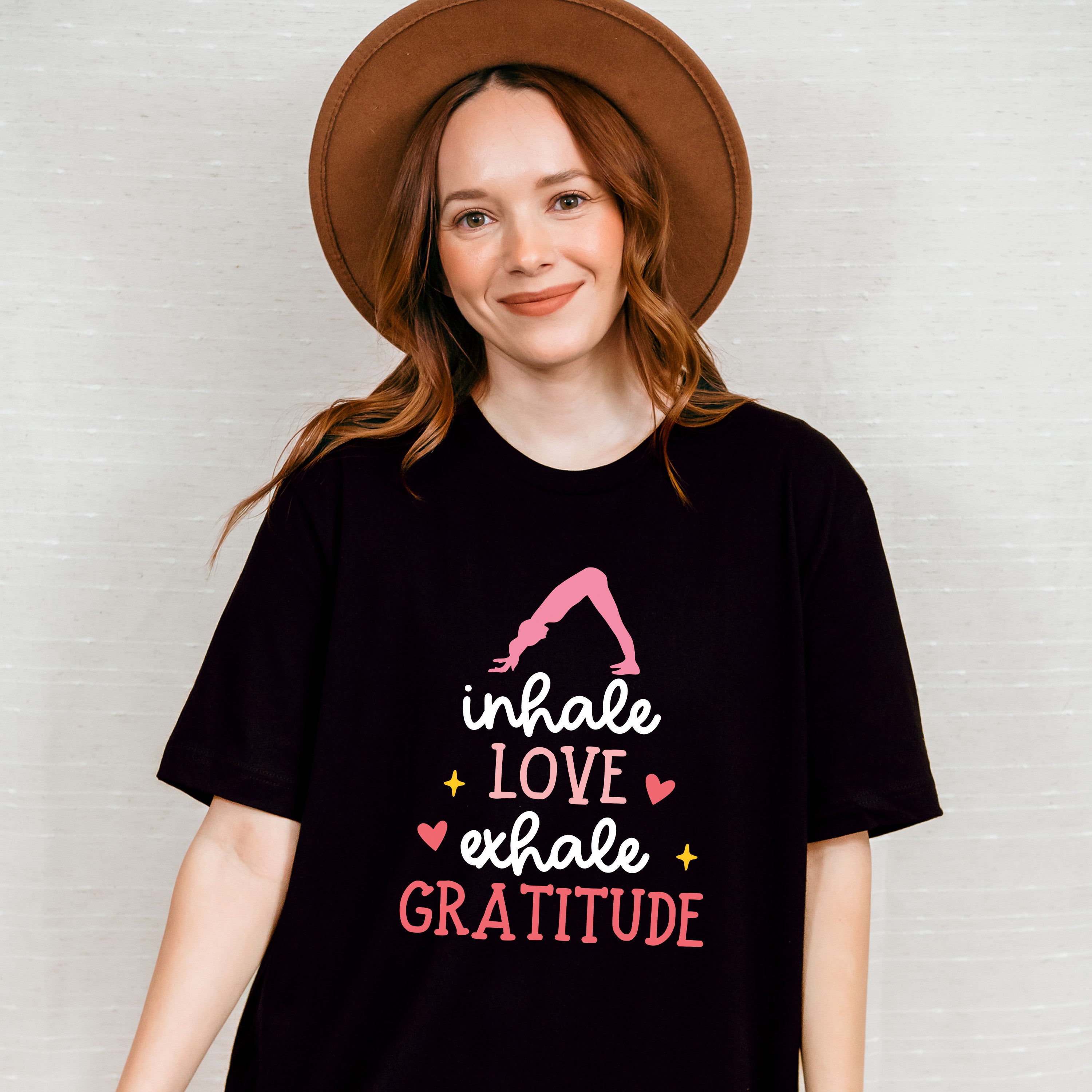 Inhale Love Exhale Gratitude - Yoga Unisex Crewneck T-Shirt Sweatshirt Hoodie