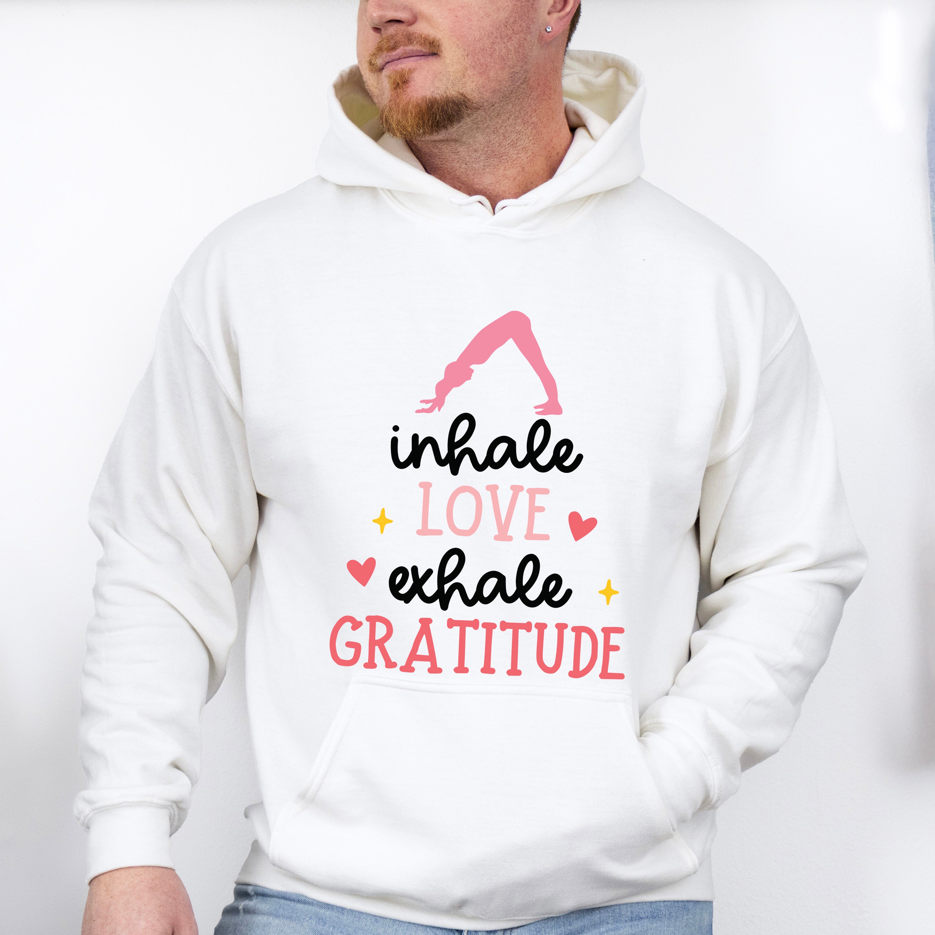 Inhale Love Exhale Gratitude - Yoga Unisex Crewneck T-Shirt Sweatshirt Hoodie