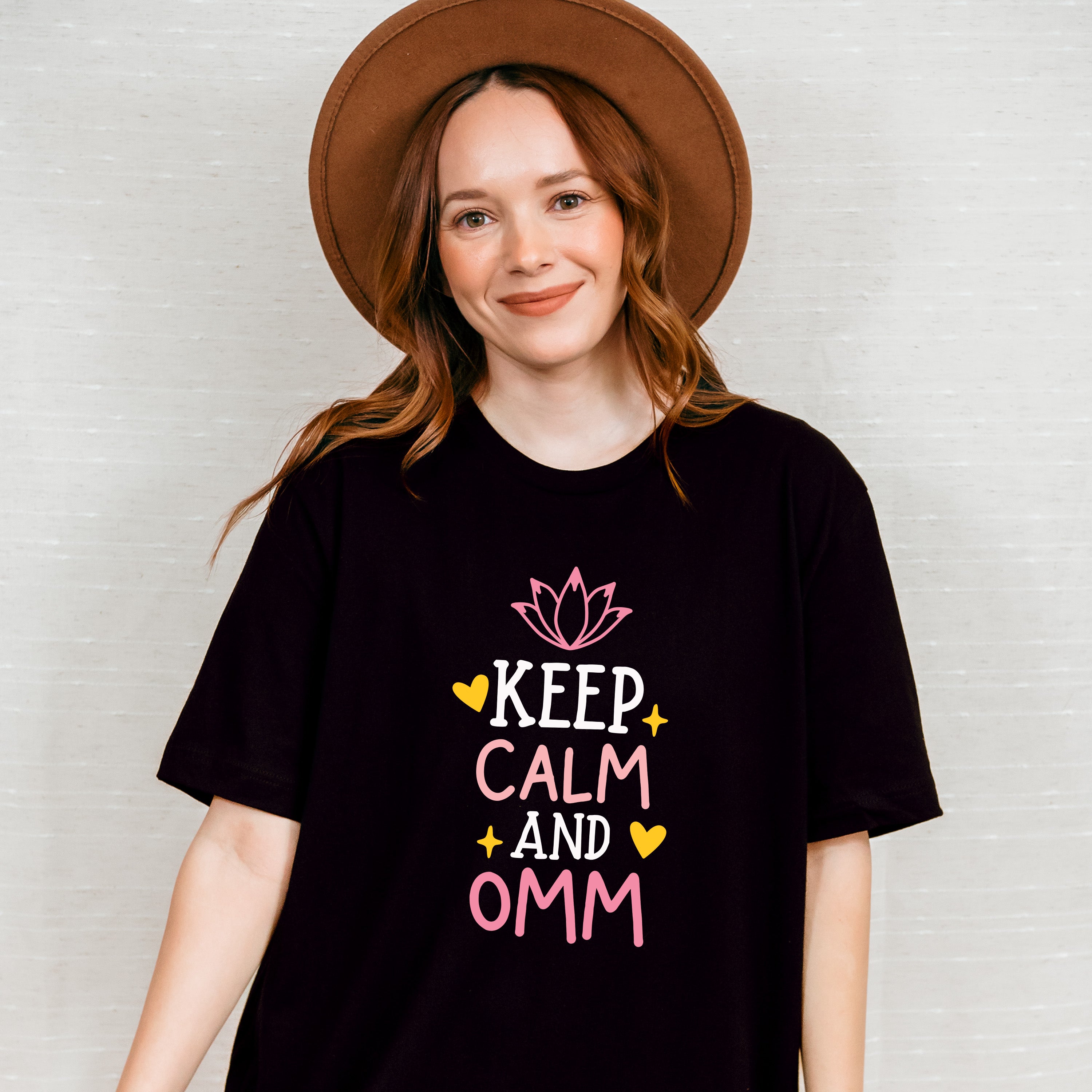 Keep Calm And Omm - Yoga Unisex Crewneck T-Shirt Sweatshirt Hoodie