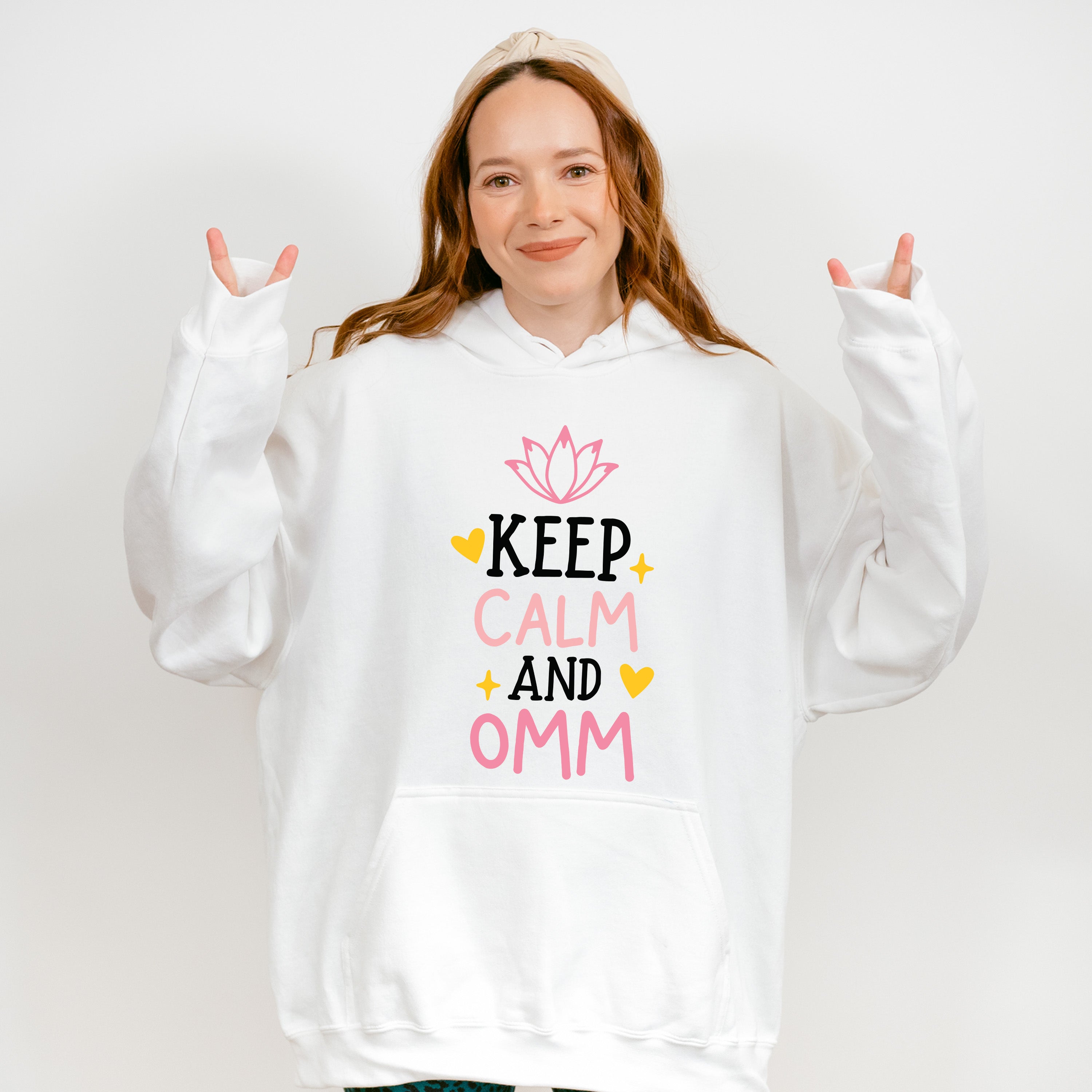Keep Calm And Omm - Yoga Unisex Crewneck T-Shirt Sweatshirt Hoodie