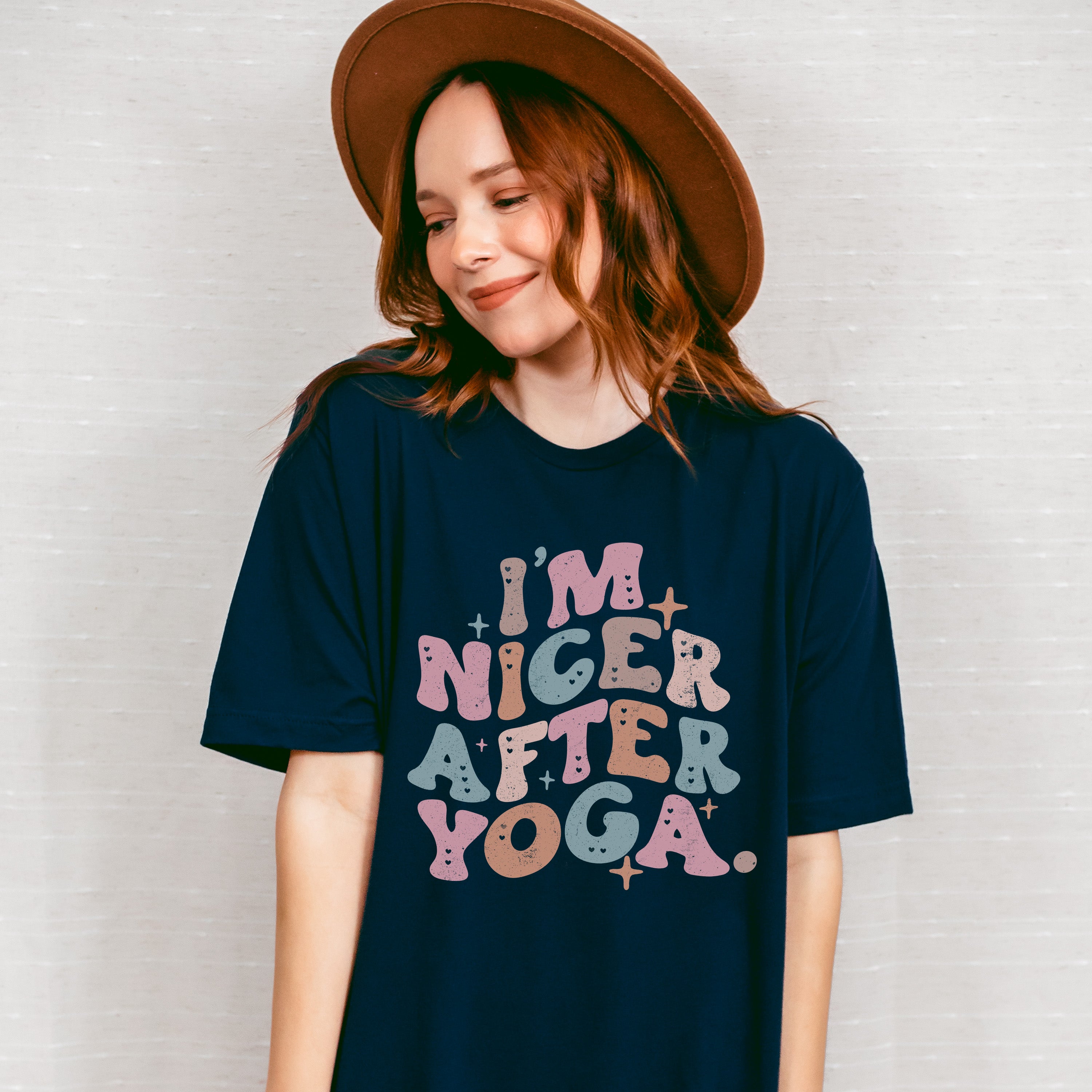 I'm Nicer After Yoga - Yoga Unisex Crewneck T-Shirt Sweatshirt Hoodie