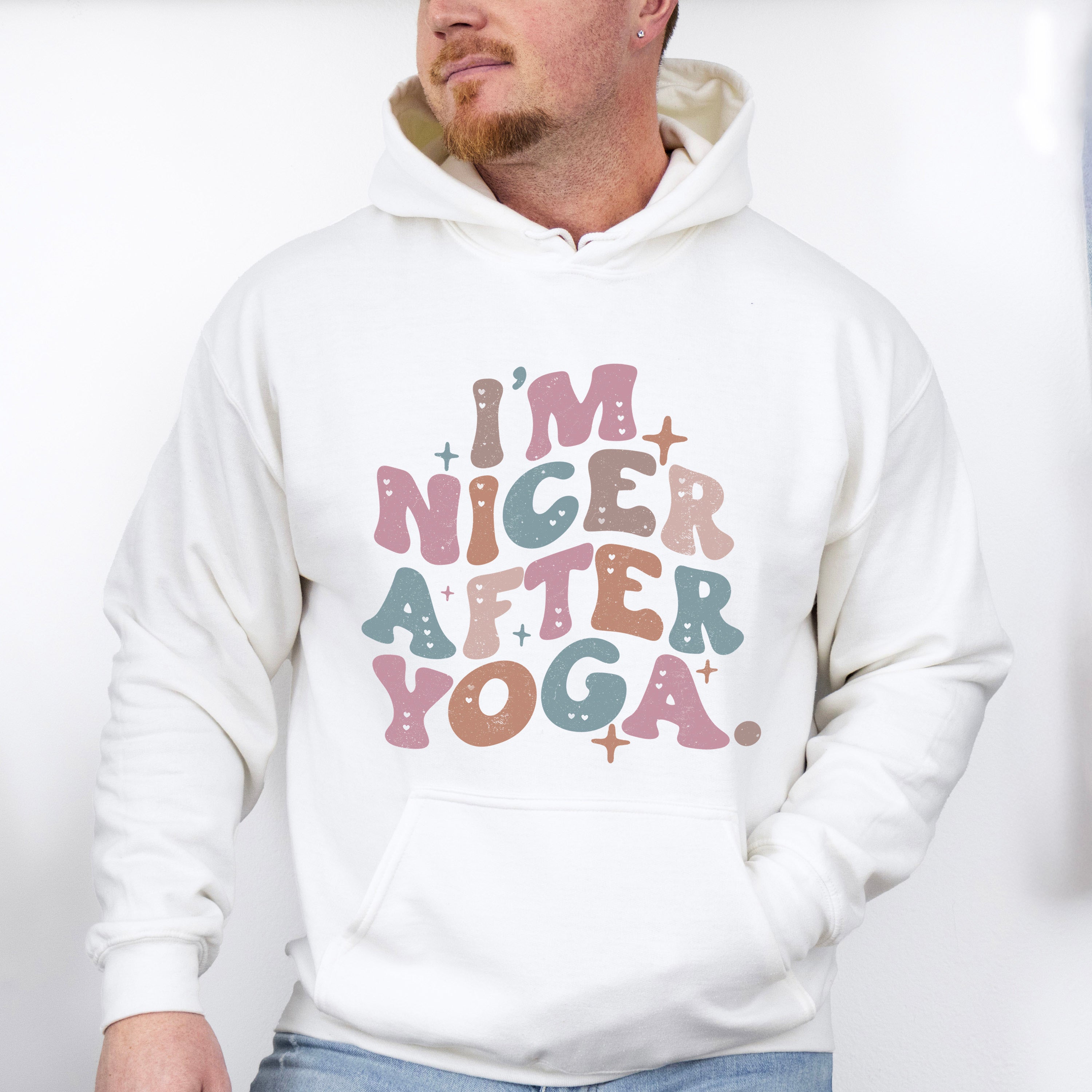 I'm Nicer After Yoga - Yoga Unisex Crewneck T-Shirt Sweatshirt Hoodie