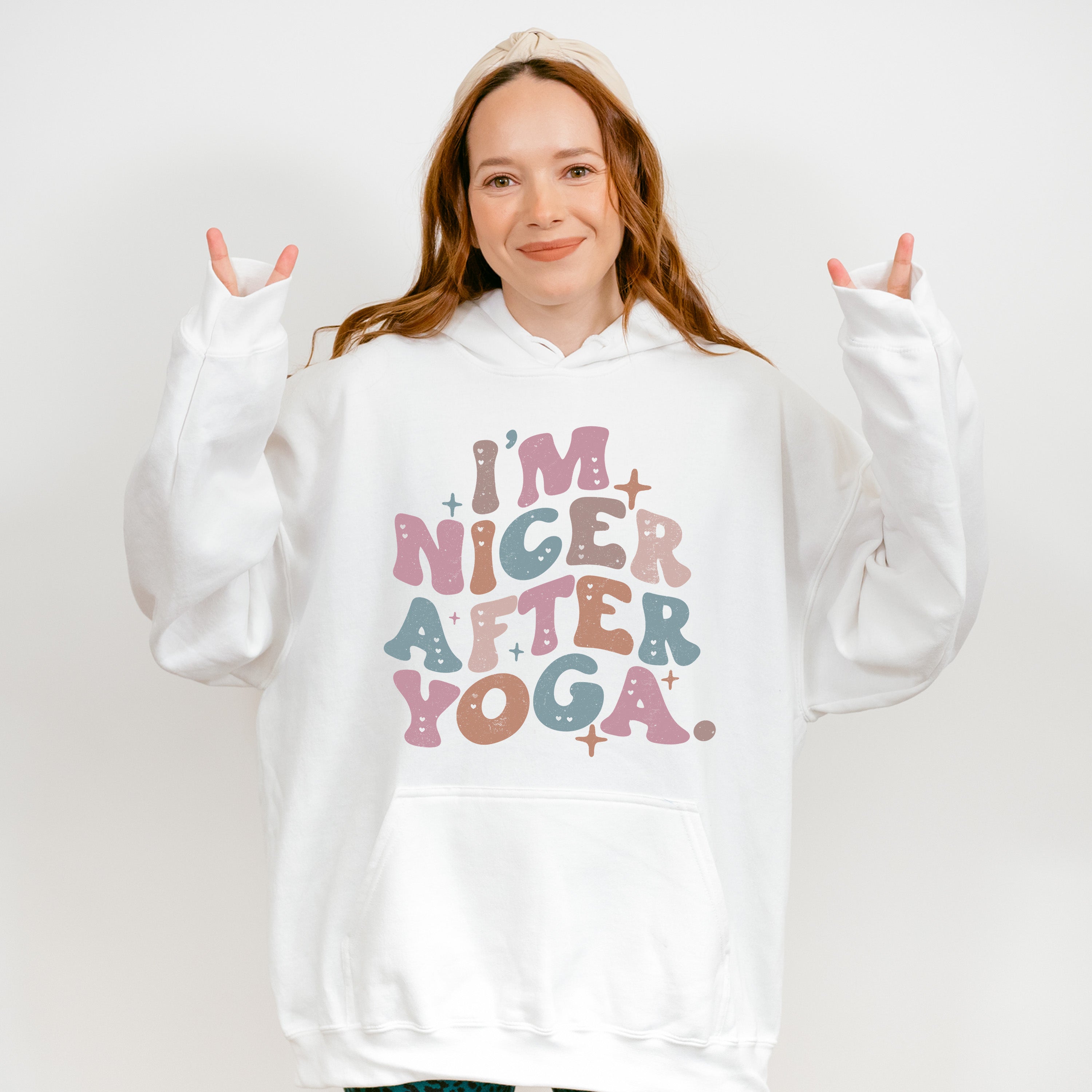 I'm Nicer After Yoga - Yoga Unisex Crewneck T-Shirt Sweatshirt Hoodie