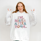 I'm Nicer After Yoga - Yoga Unisex Crewneck T-Shirt Sweatshirt Hoodie