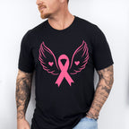 Ribbon With Wings - Cancer Unisex Crewneck T-Shirt Sweatshirt Hoodie